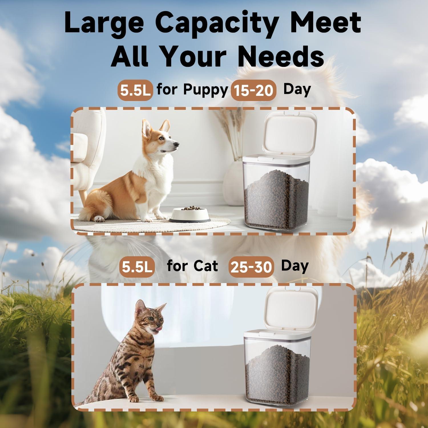 Contenedor de Almacenamiento de Comida para Mascotas LivLab 5.5L