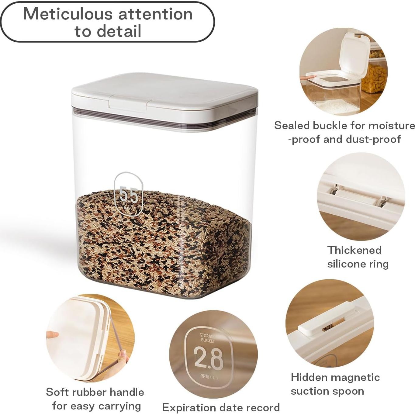 Contenedor de Almacenamiento de Comida para Mascotas LivLab 5.5L