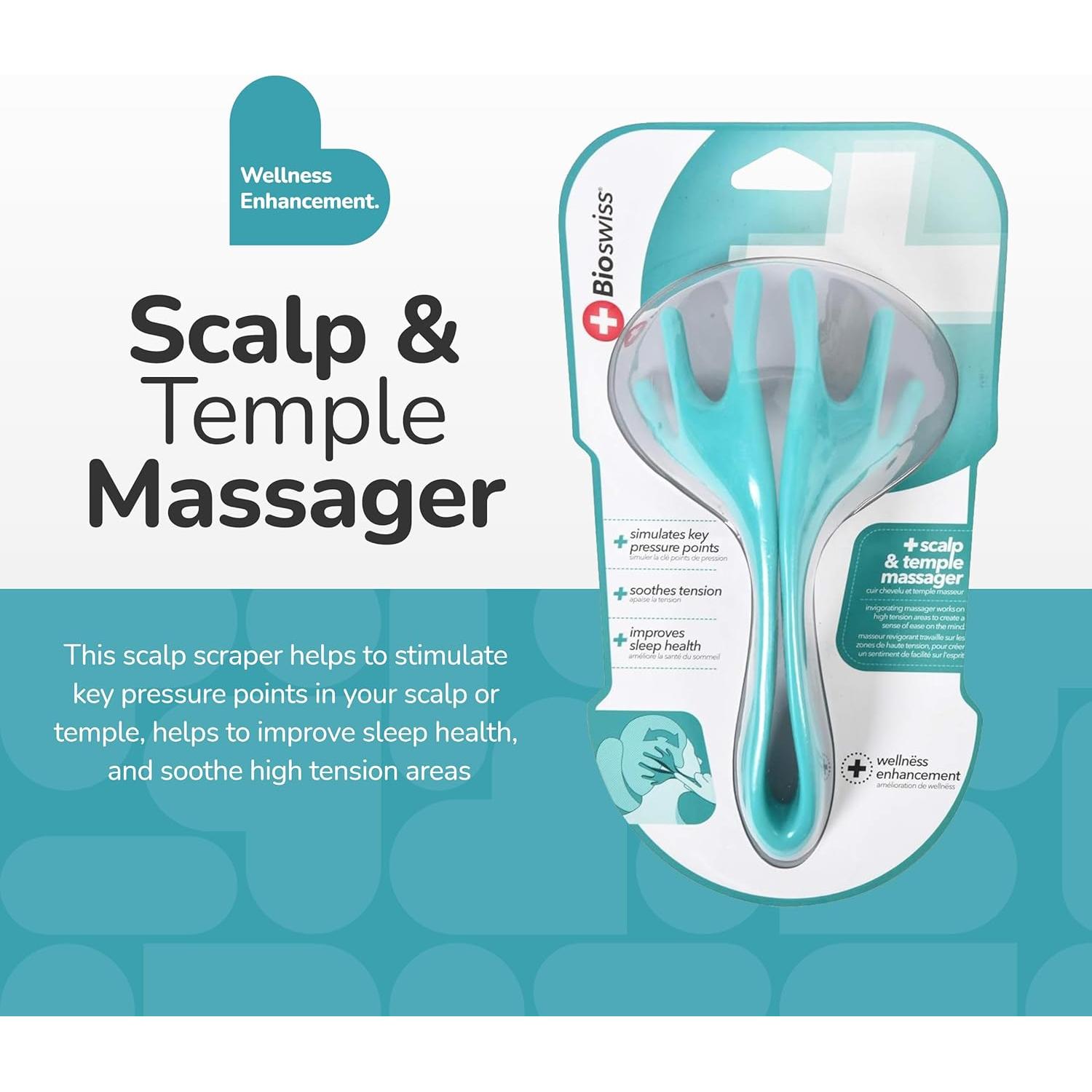 Masajeador de Cabeza BioSwiss 4 Perillas Ergonómico