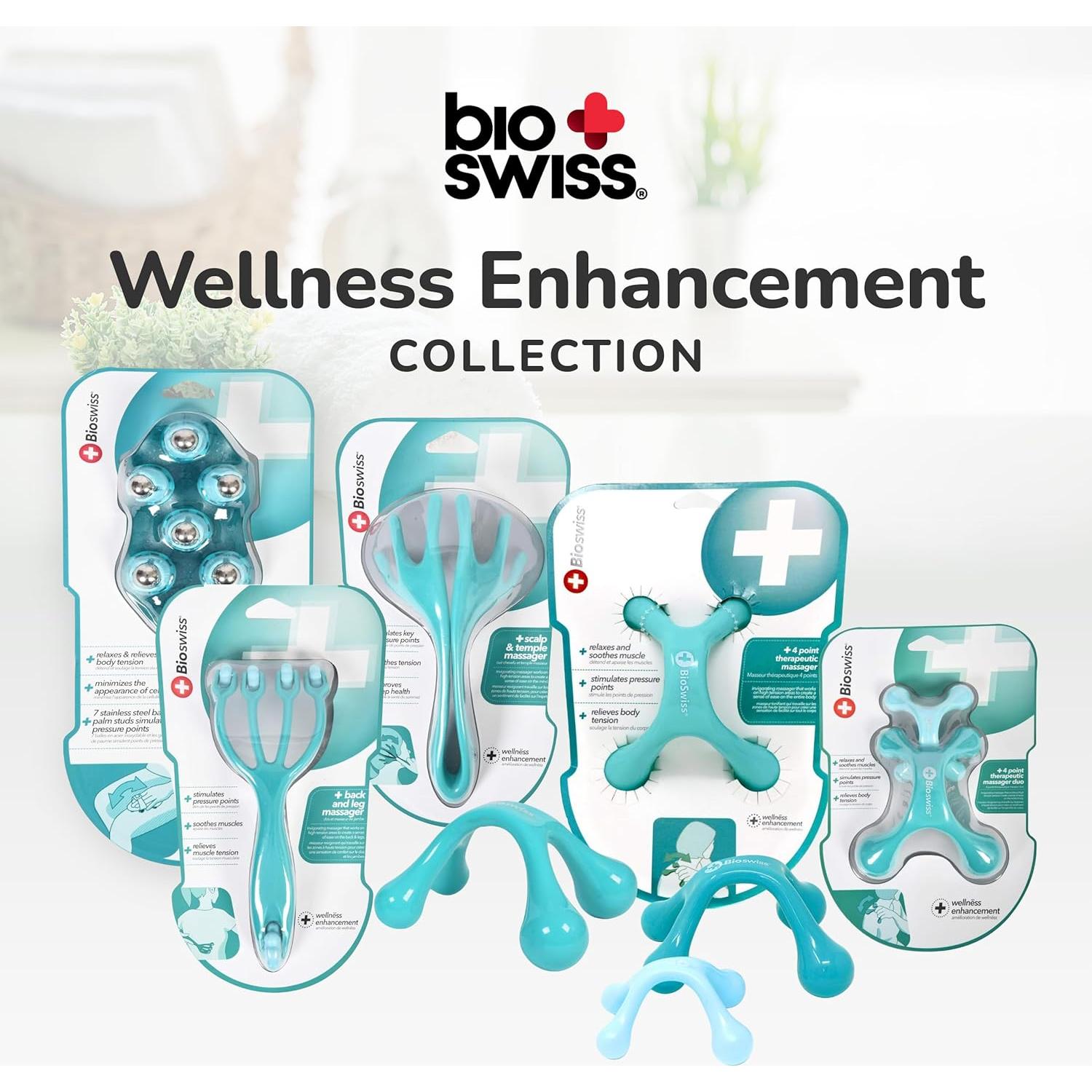 Masajeador de Cabeza BioSwiss 4 Perillas Ergonómico