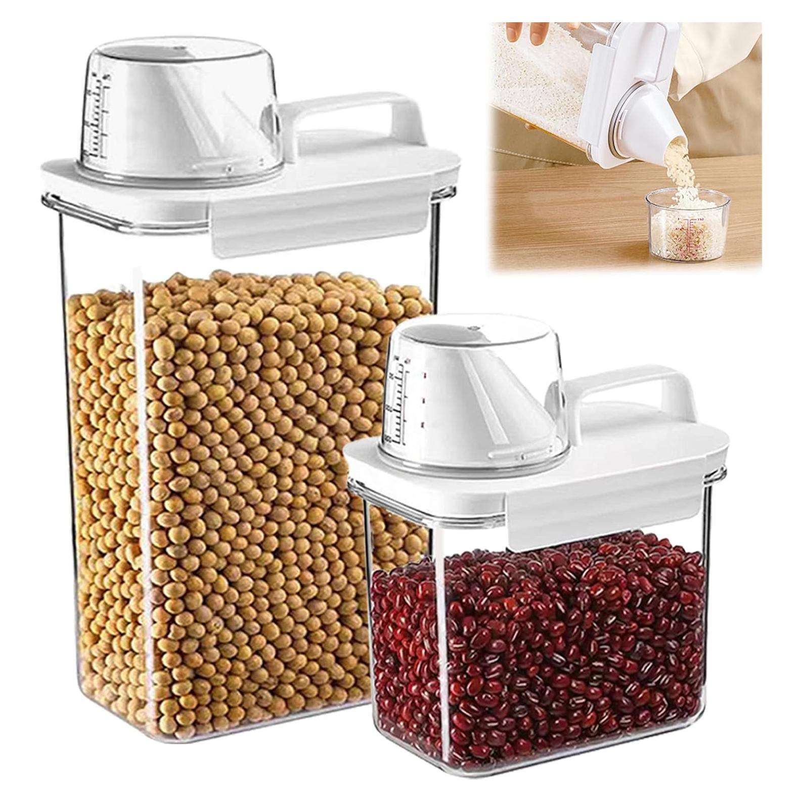 Contenedor de Cereal y Dispensador SZRUNZHU 1.1L y 2.3L