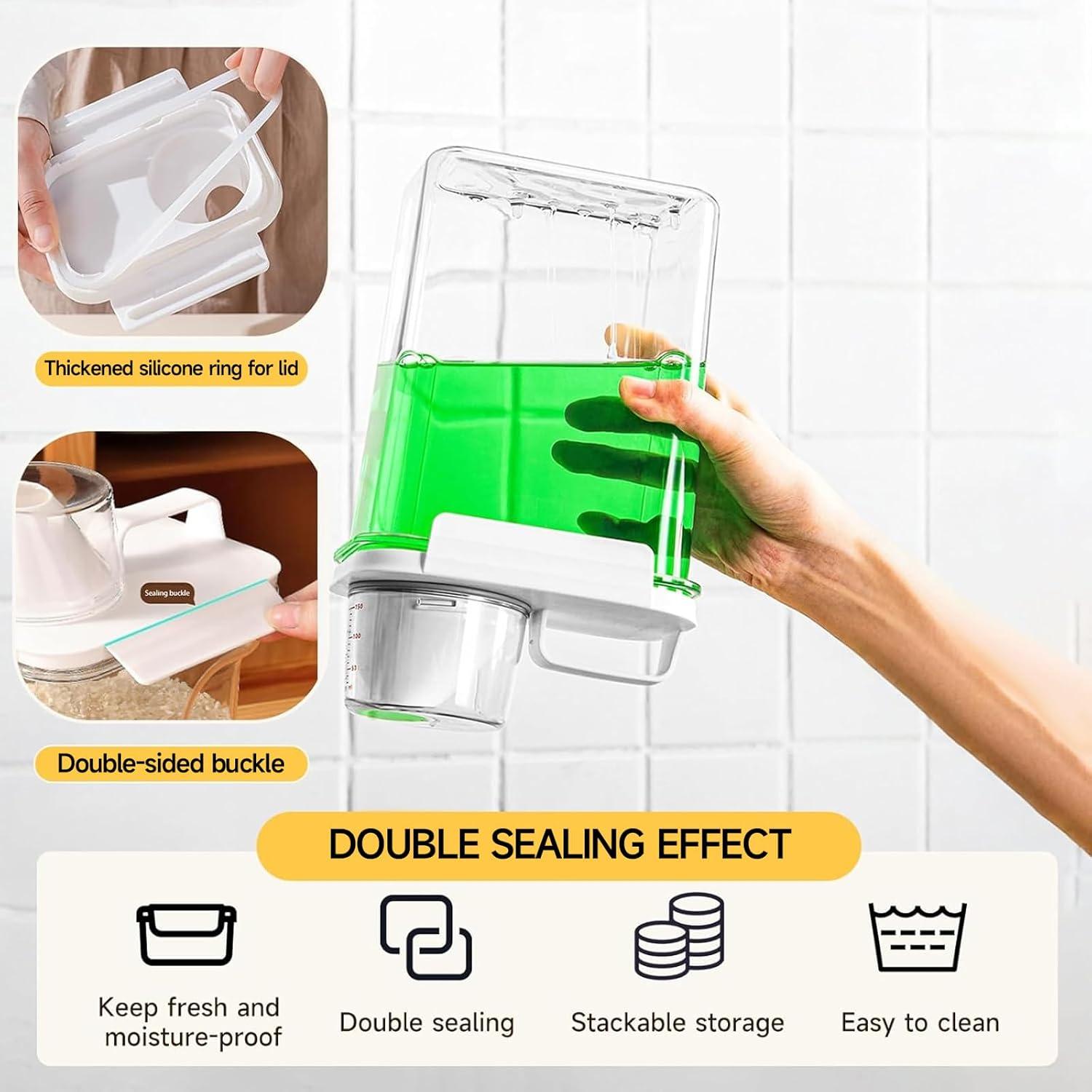 Contenedor de Cereal y Dispensador SZRUNZHU 1.1L y 2.3L