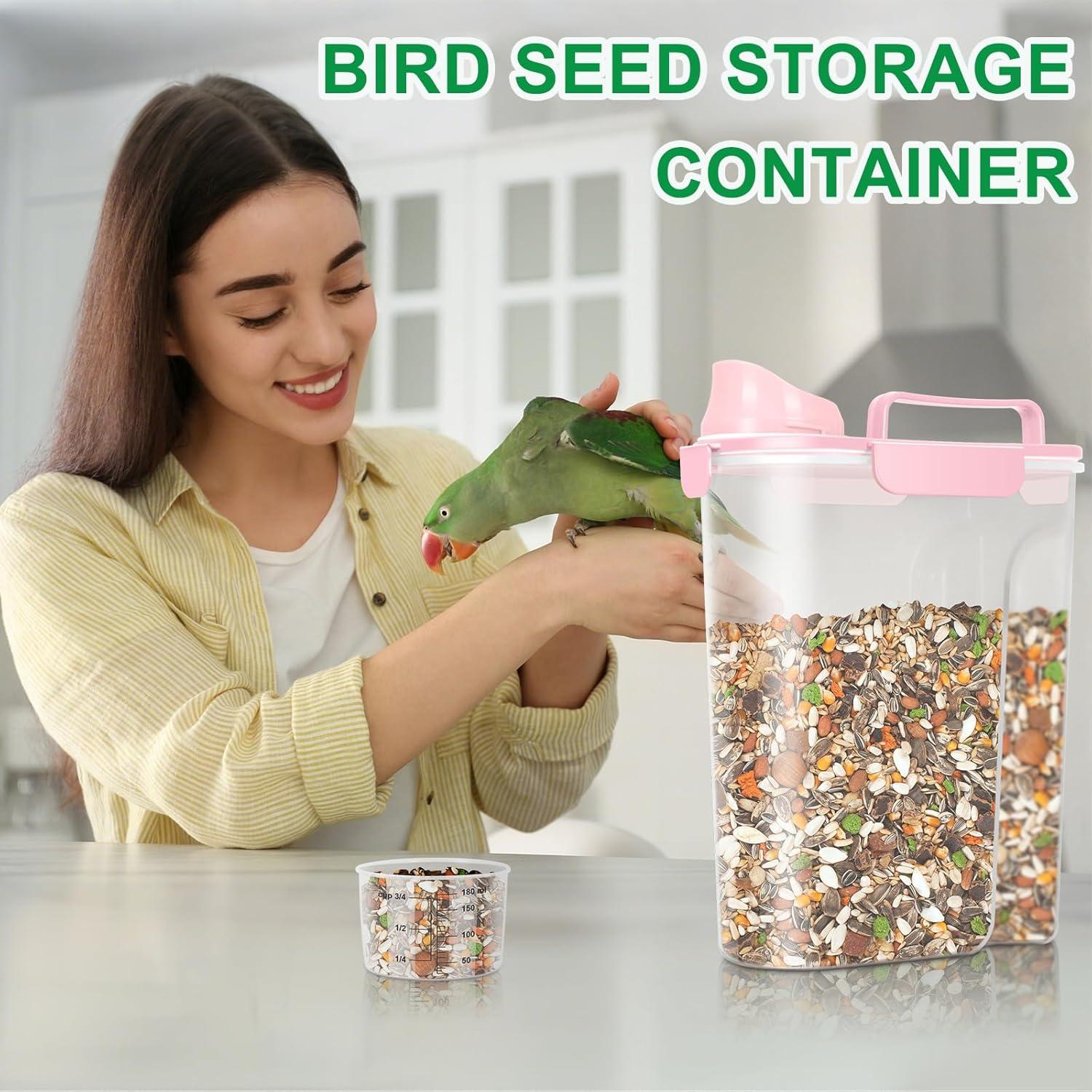 Contenedor de Comida para Mascotas TBMax 6Qt Rosa 5.68L Hermético