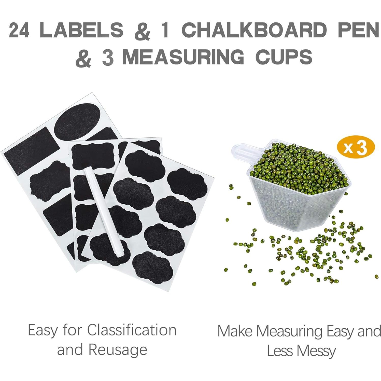 Contenedores de Almacenamiento Hermético PANTRYSTAR 5.2L 3PCS