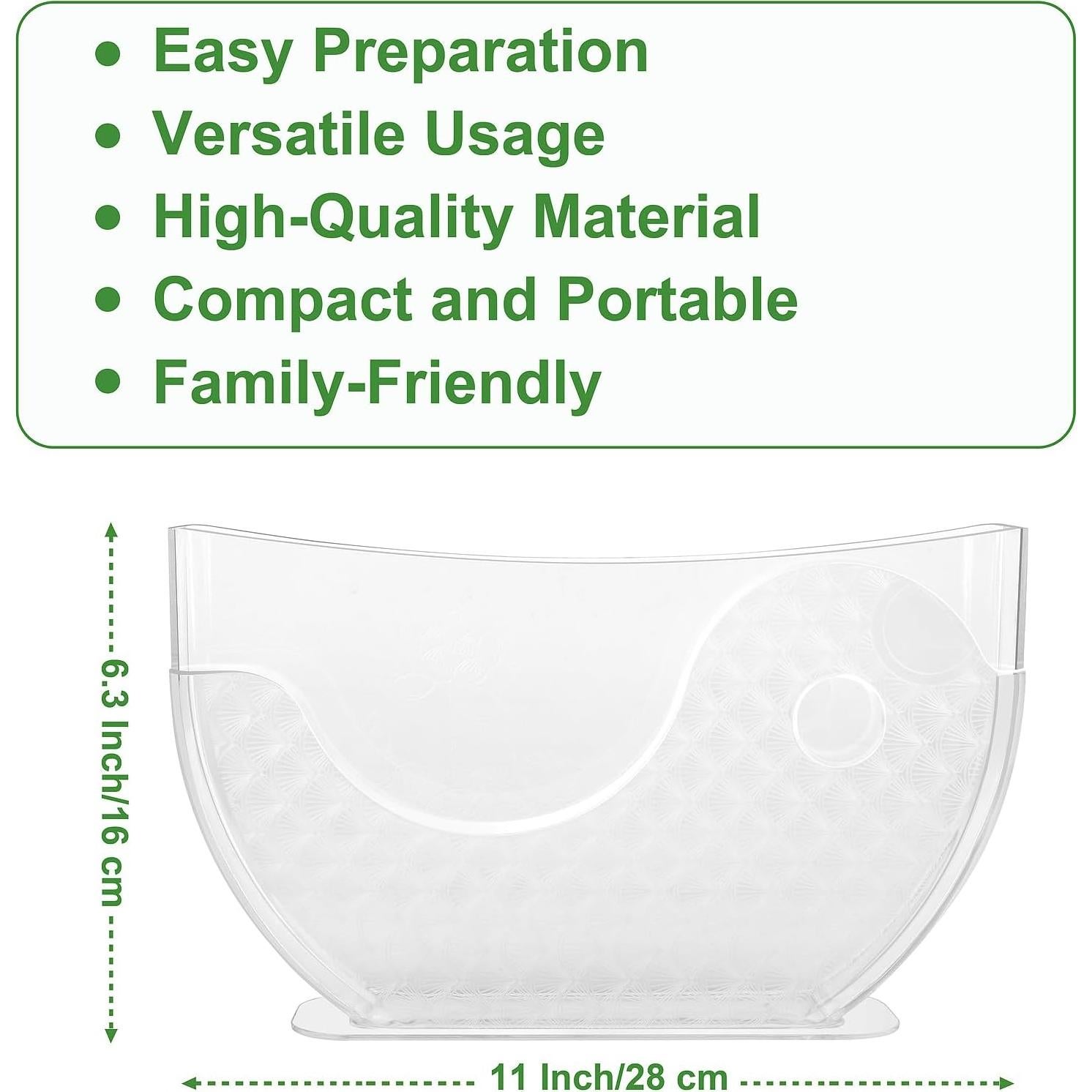 Tazón de Agua para Papel de Arroz ARGCONNER - 2 Piezas