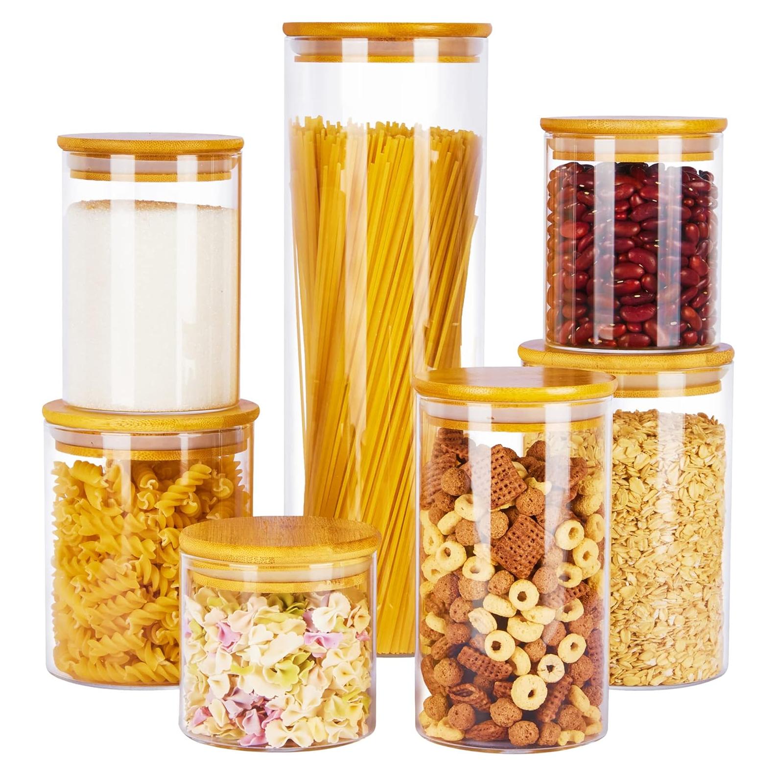 Frascos de Almacenamiento de Vidrio Vtopmart 7 Pack Herméticos