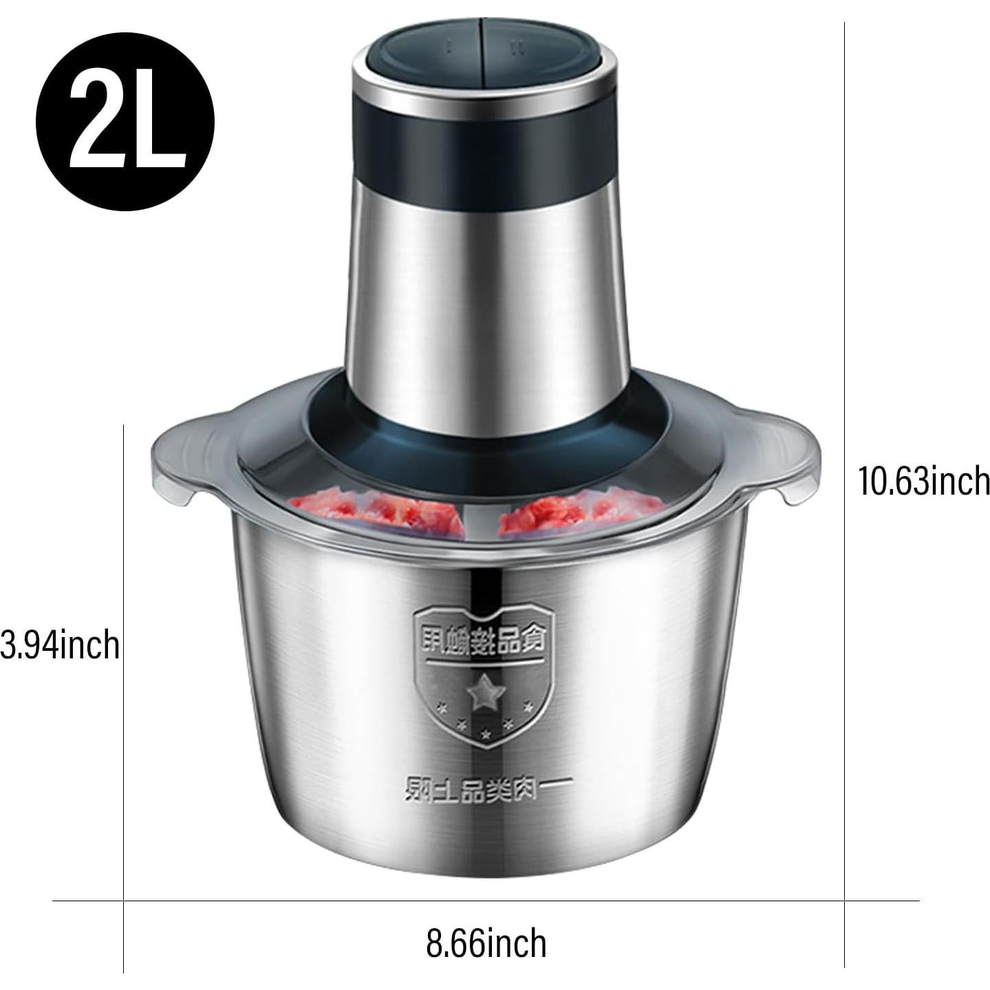 Procesador de Alimentos Payanwin OO5 2L Picadora y Molinillo