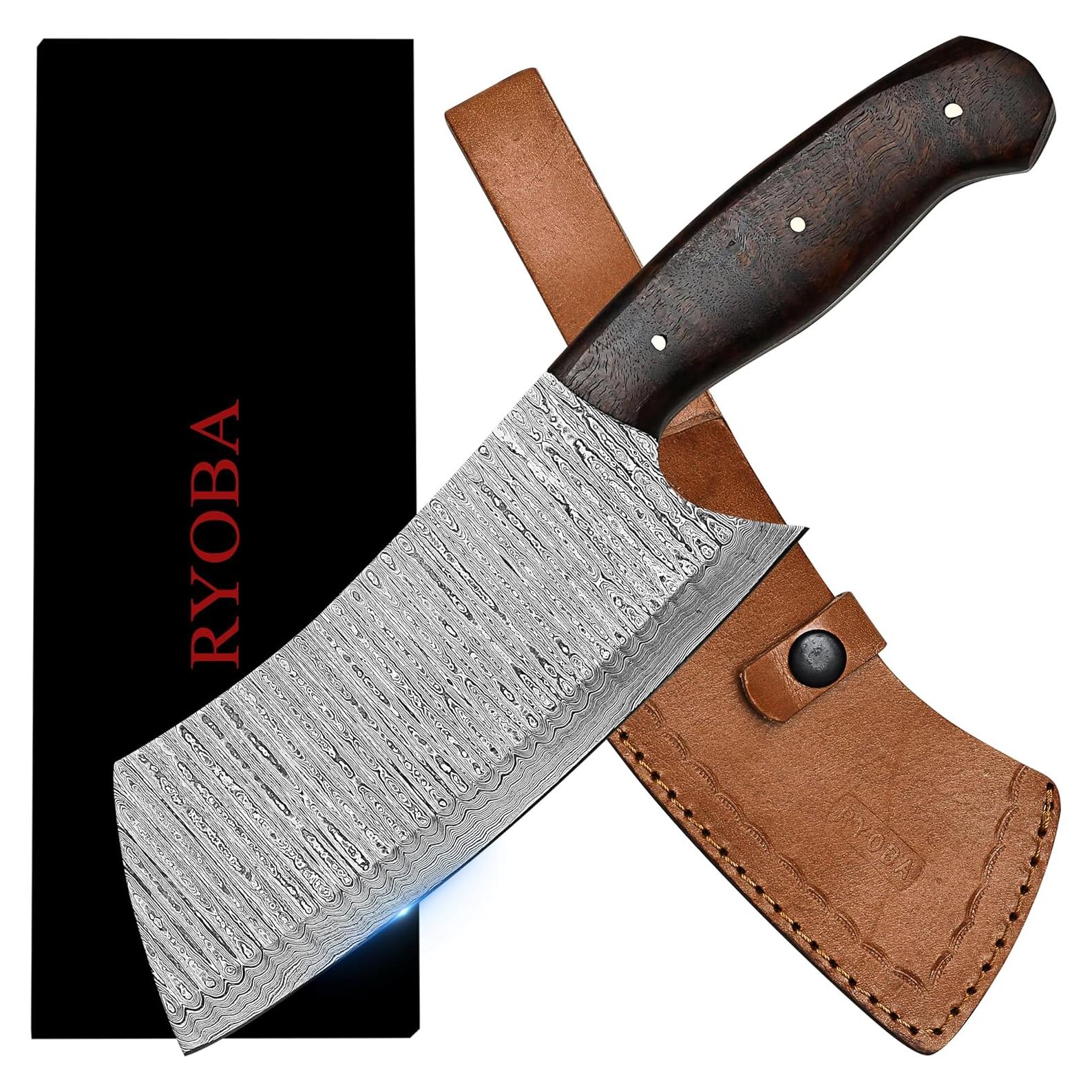 Cuchillo Deshuesador RYOBA 17.78 cm Acero Damasco Mango Madera