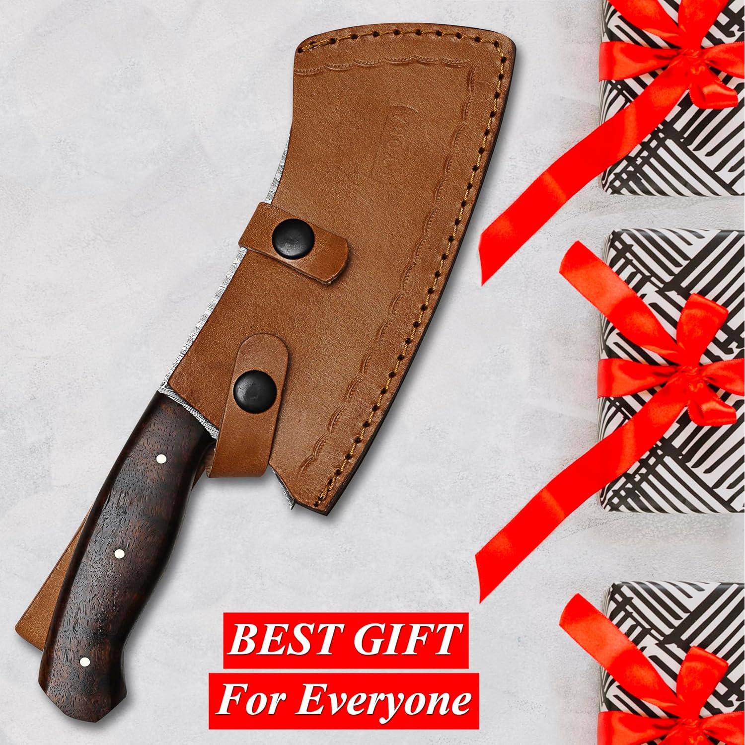 Cuchillo Deshuesador RYOBA 17.78 cm Acero Damasco Mango Madera