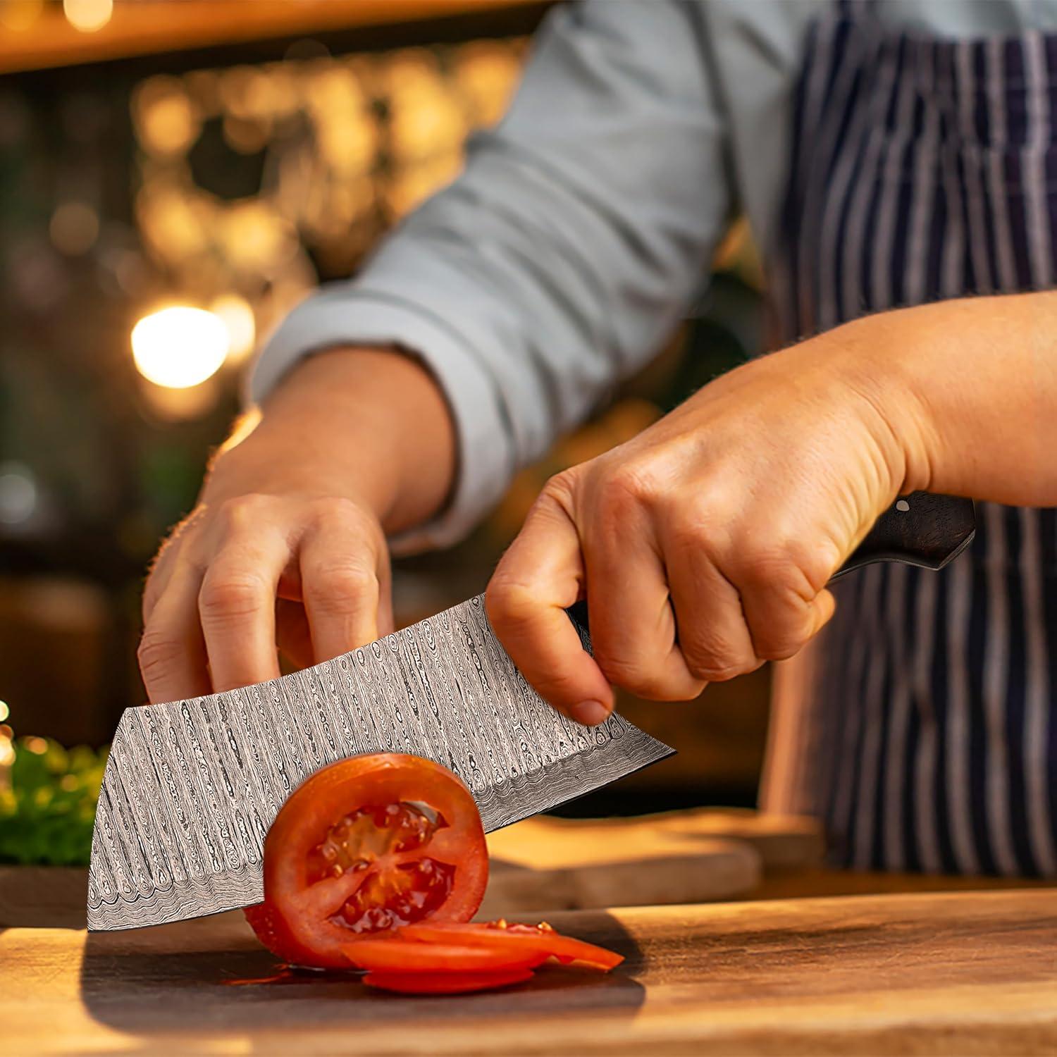 Cuchillo Deshuesador RYOBA 17.78 cm Acero Damasco Mango Madera