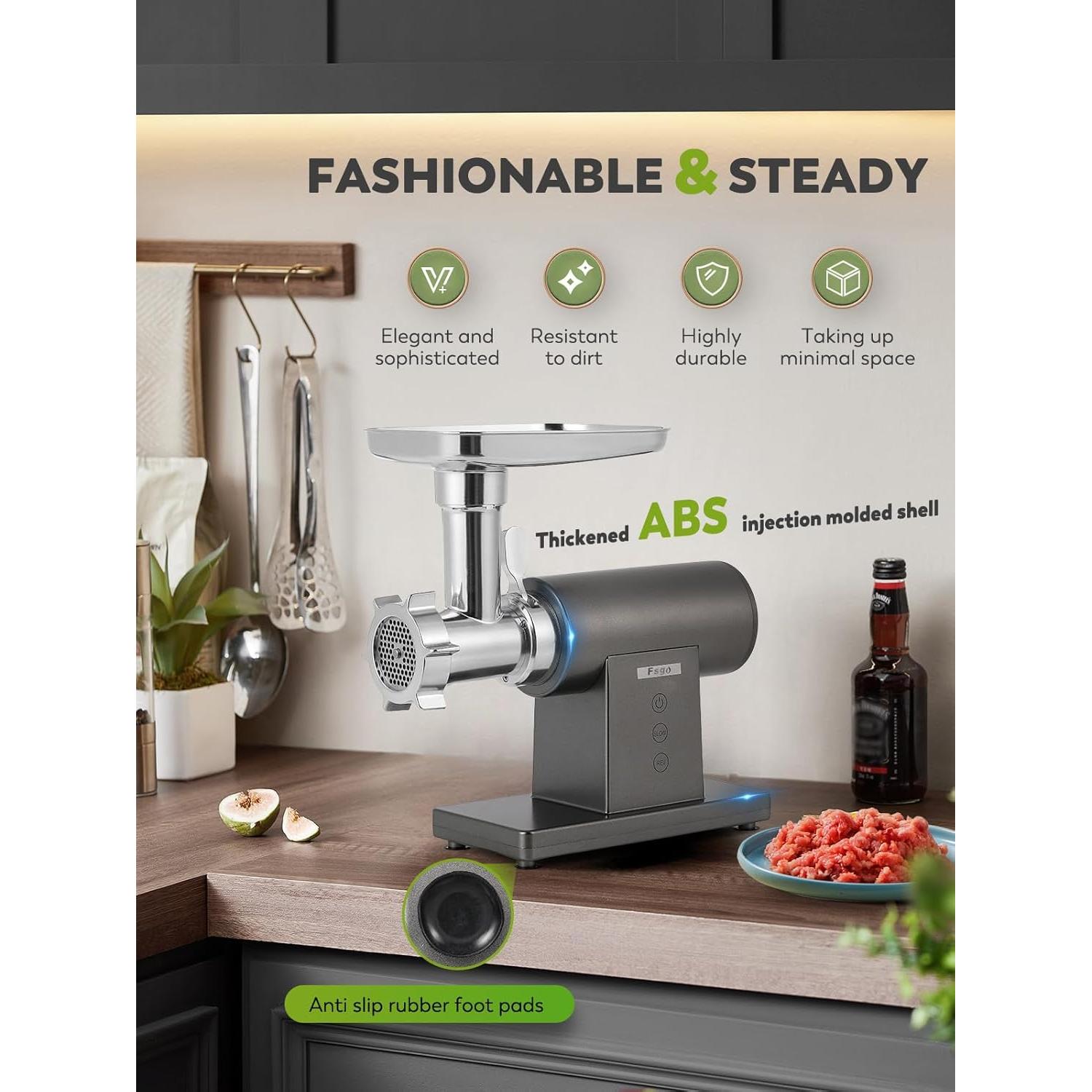 Picadora de Carne Eléctrica Flyseago 3200W Multifuncional