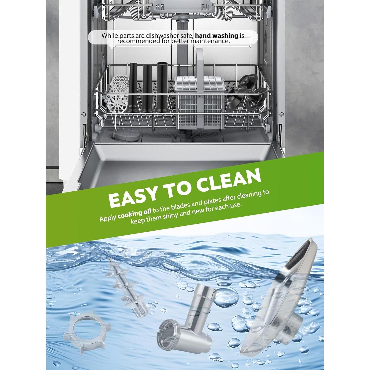 Picadora de Carne Eléctrica Flyseago 3200W Multifuncional