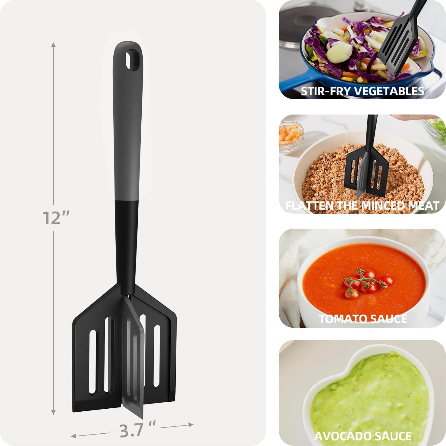 Picador de Carne 2 en 1 Mage Crab - Antiadherente y Resistente al Calor