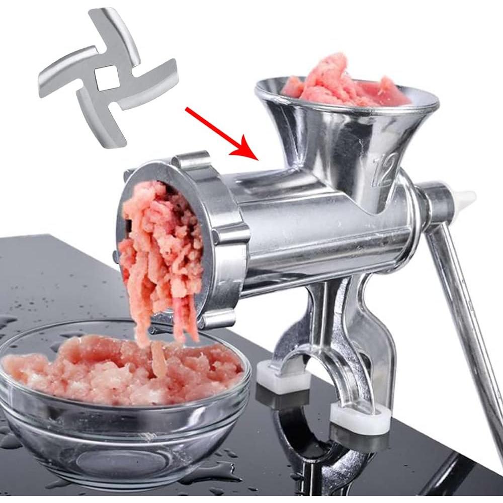 4 Piezas Cuchillas de Repuesto para Picadora de Carne Acero Inoxidable