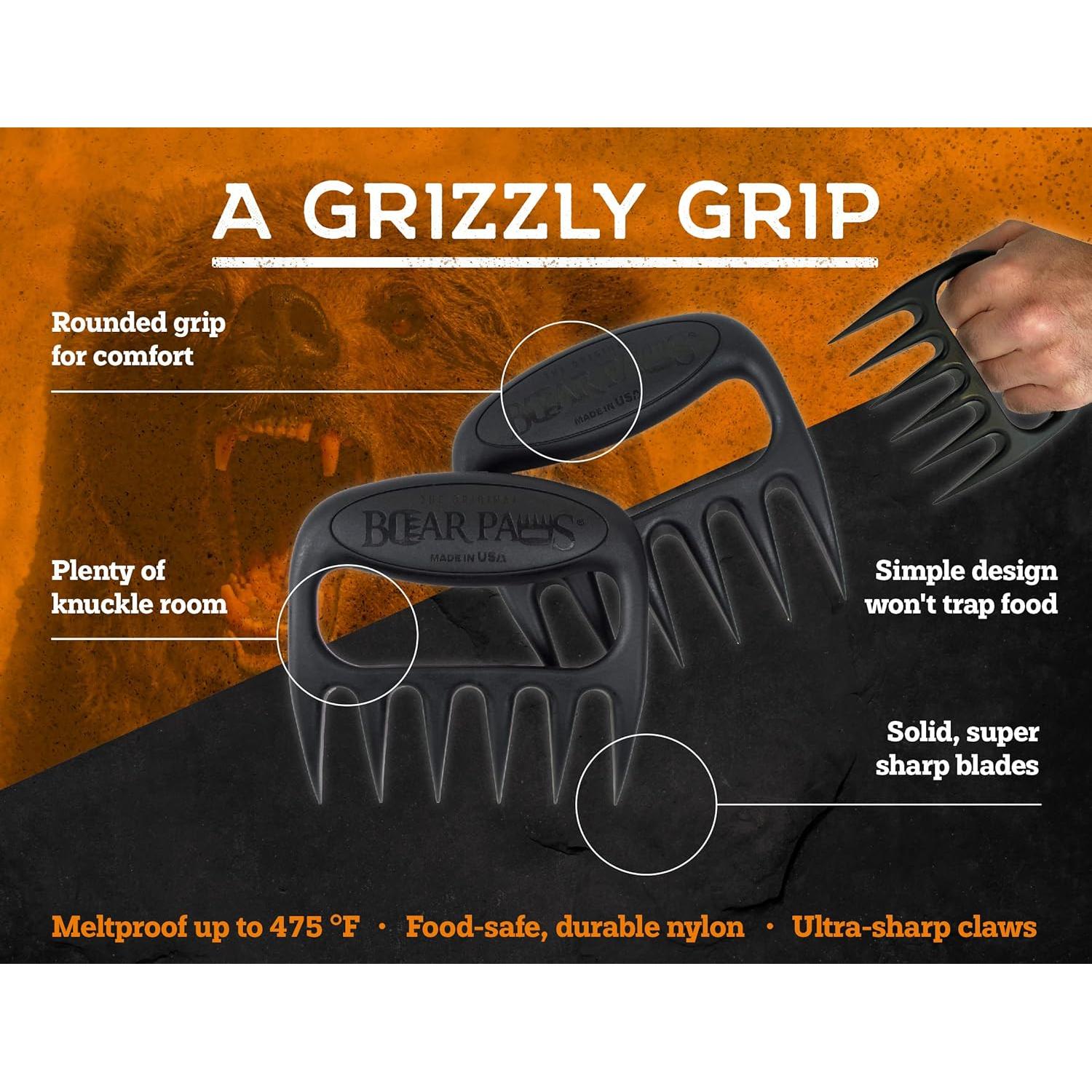 Garras de Carne Bear Paws - Desmenuzador de Nylon Negro