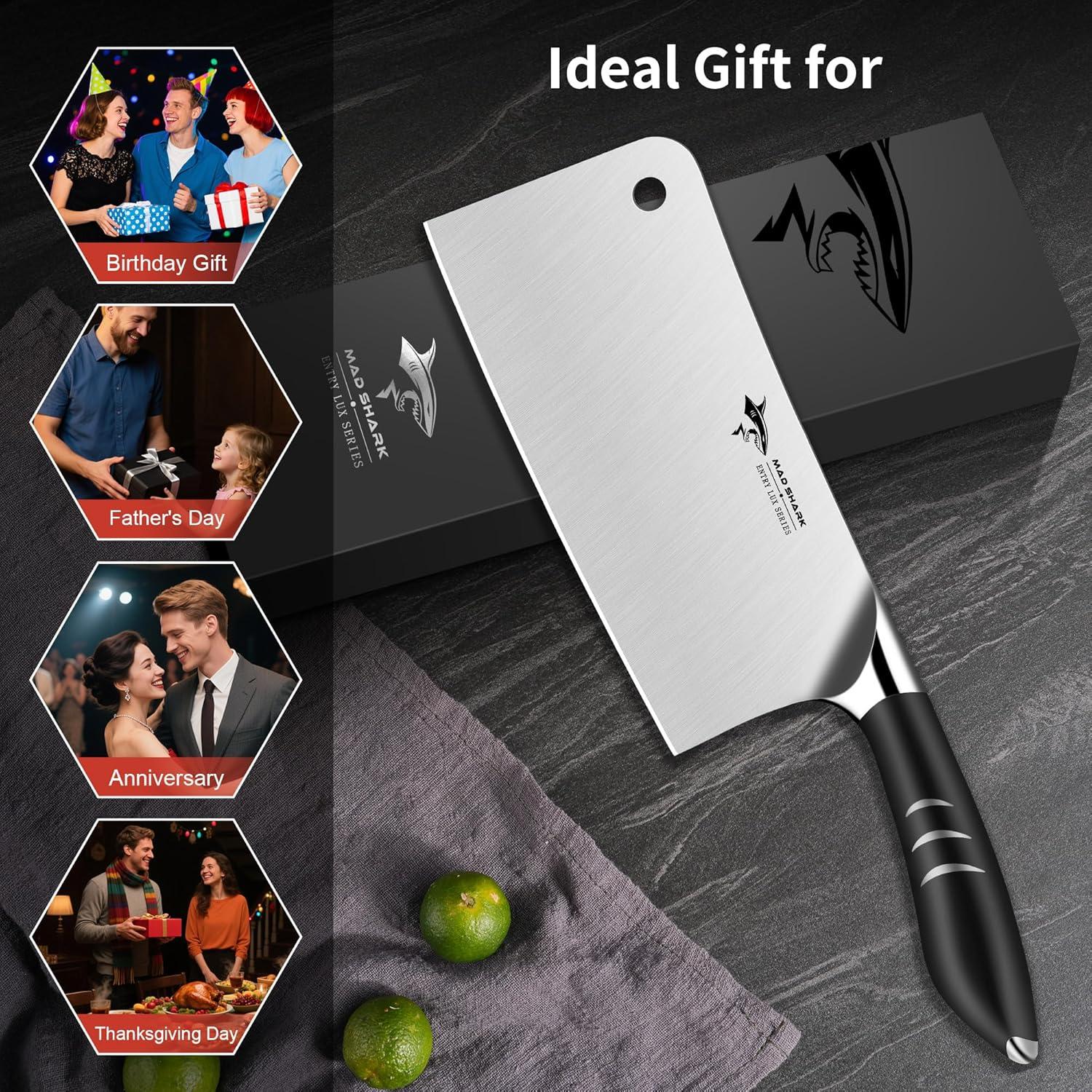 Cuchillo de Carnicero MAD SHARK 19.1 cm Acero Inoxidable Profesional