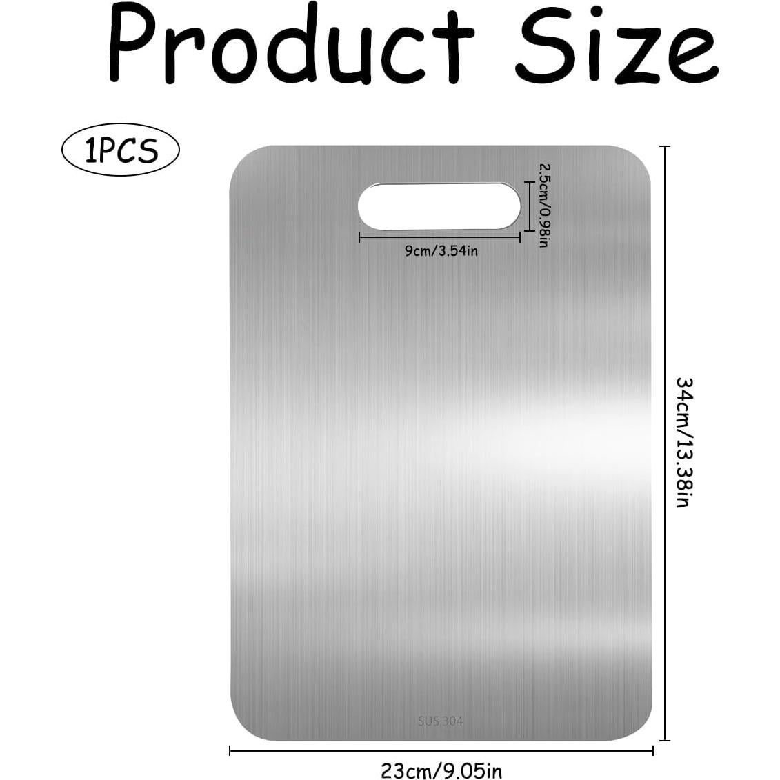 Tabla de Cortar Acero Inoxidable 304 PJHAJH 33.8x23.1cm