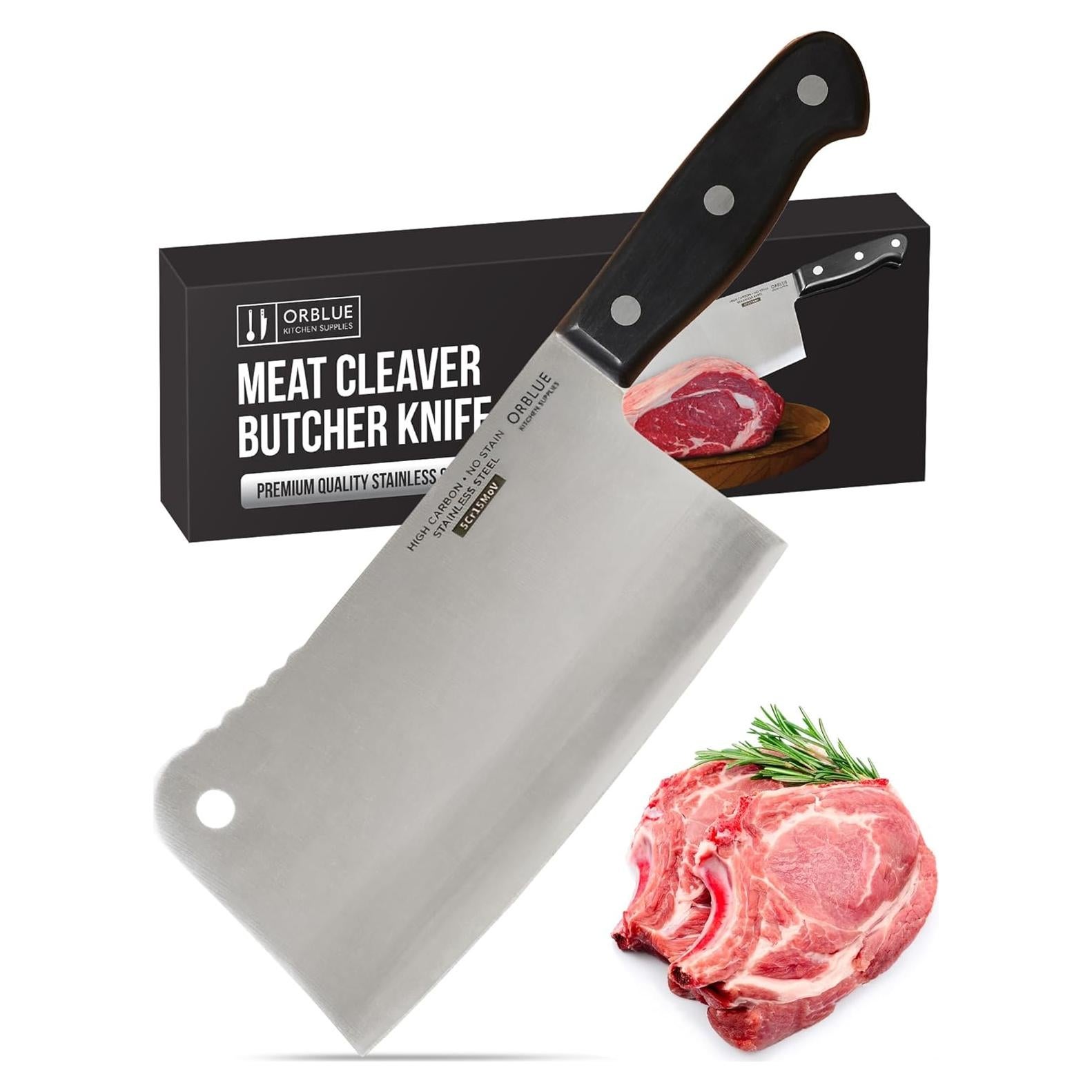 Cuchillo de Carnicero Orblue 28 cm Acero Inoxidable Profesional