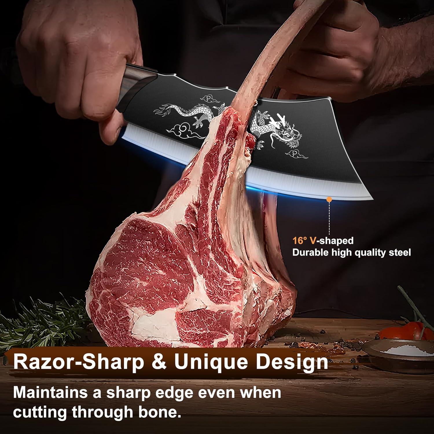 Cuchillo de Carnicero Plys 20.32 cm Acero Inoxidable con Funda