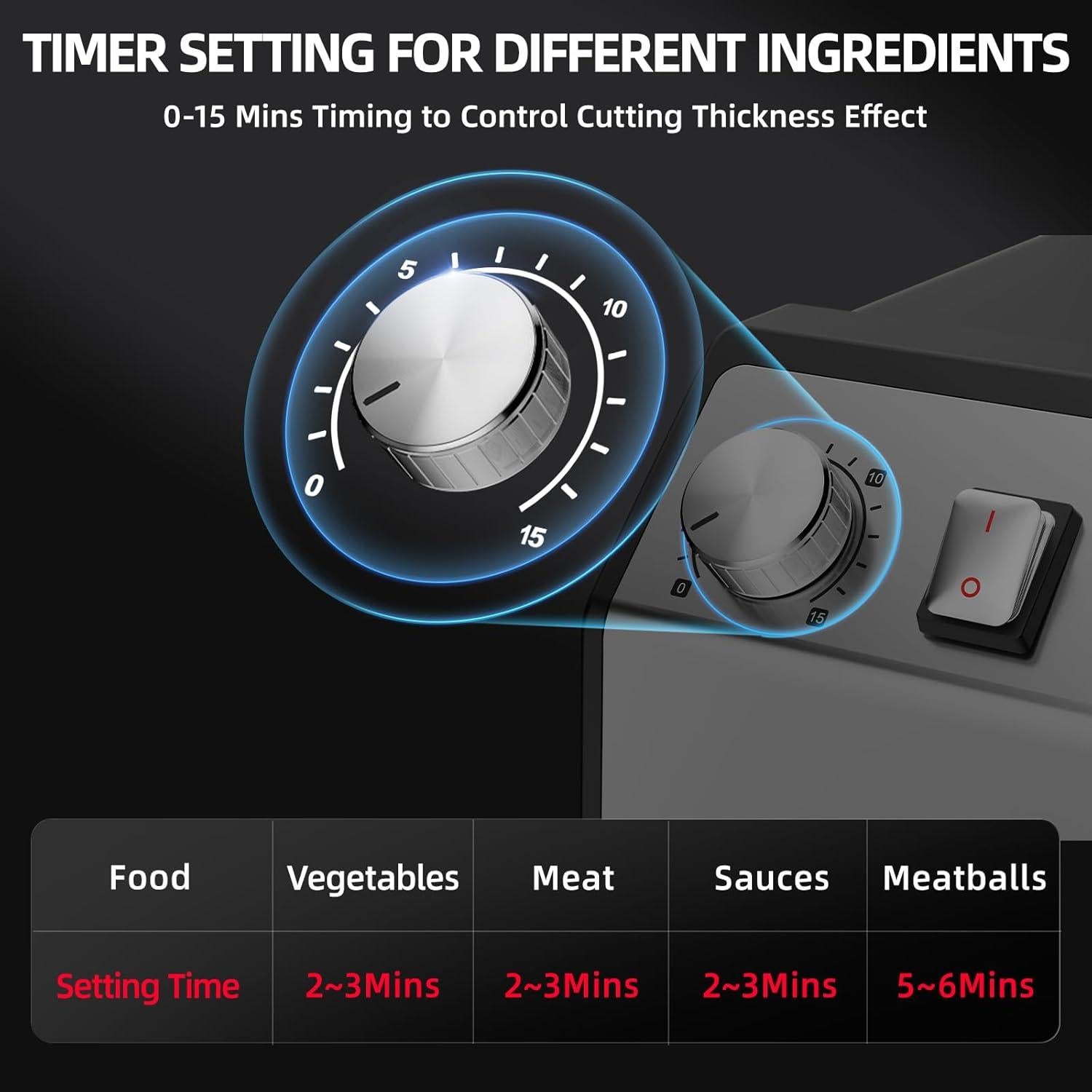 Procesador de Alimentos Eléctrico TERUISI GJ805 250W 6QT Acero Inoxidable