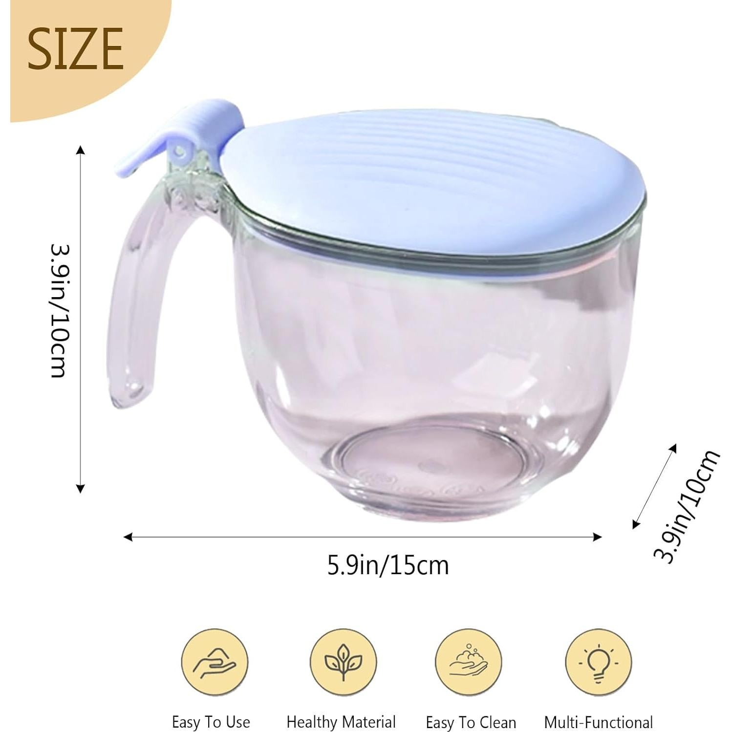 Juego de Tarros de Especias Magnéticos COVRA 0.5L Azul