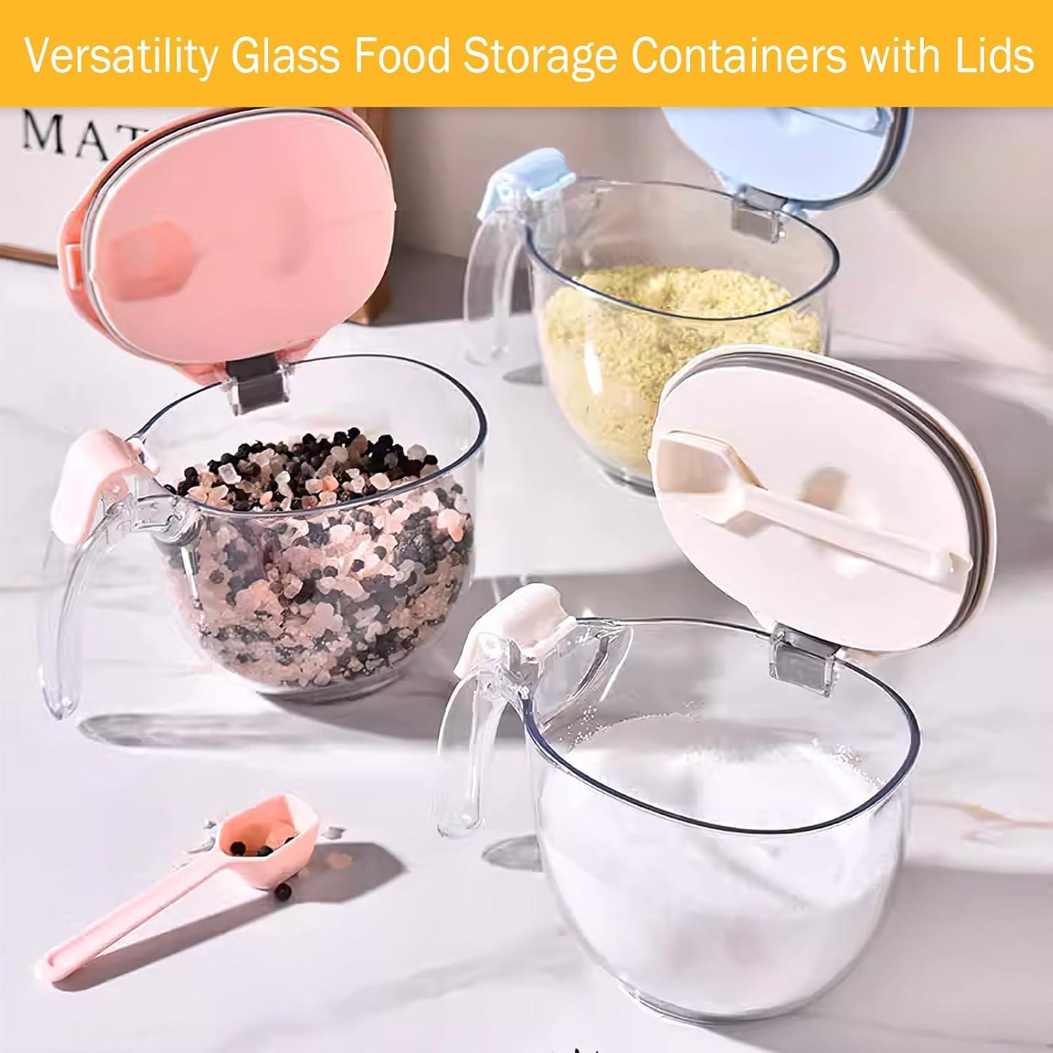 Juego de Tarros de Especias Magnéticos COVRA 0.5L Azul