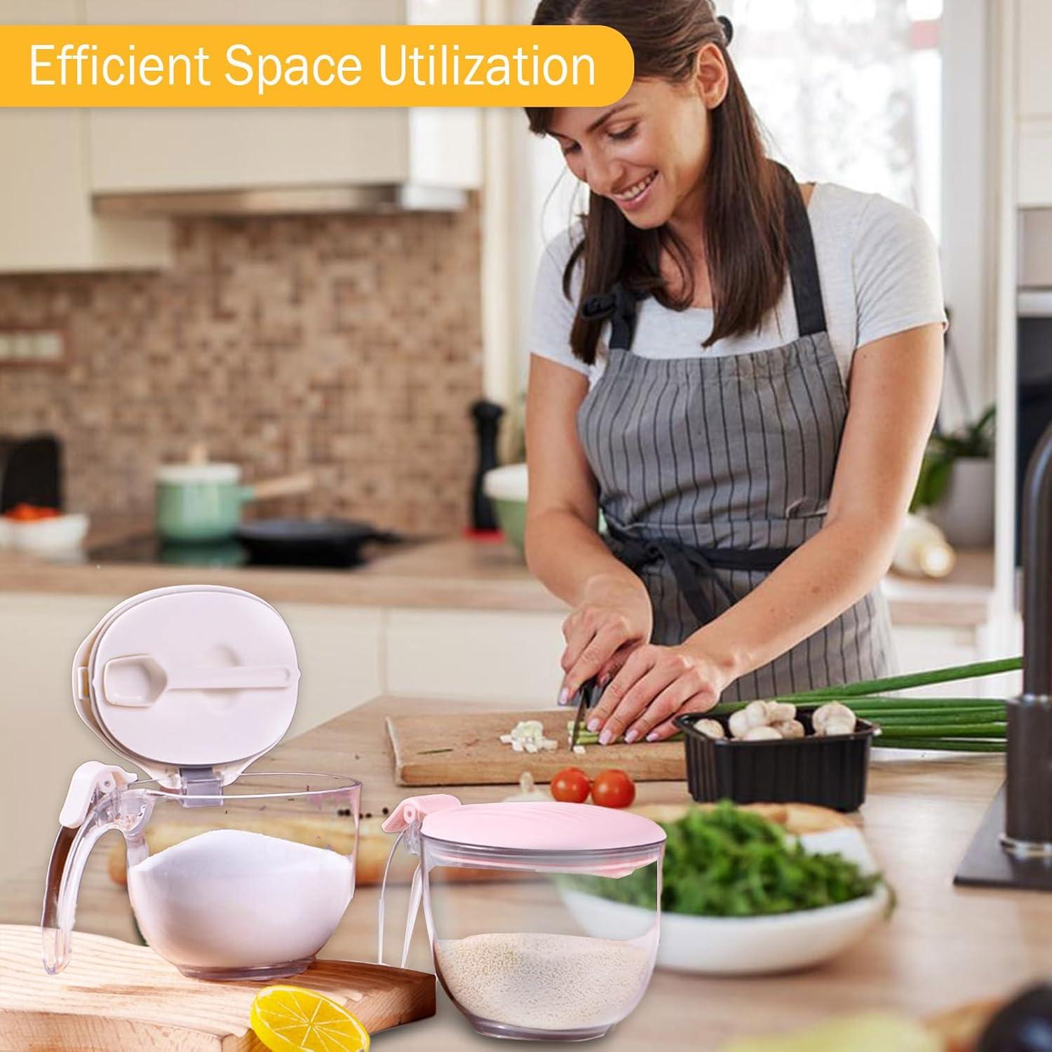 Juego de Tarros de Especias Magnéticos COVRA 0.5L Azul