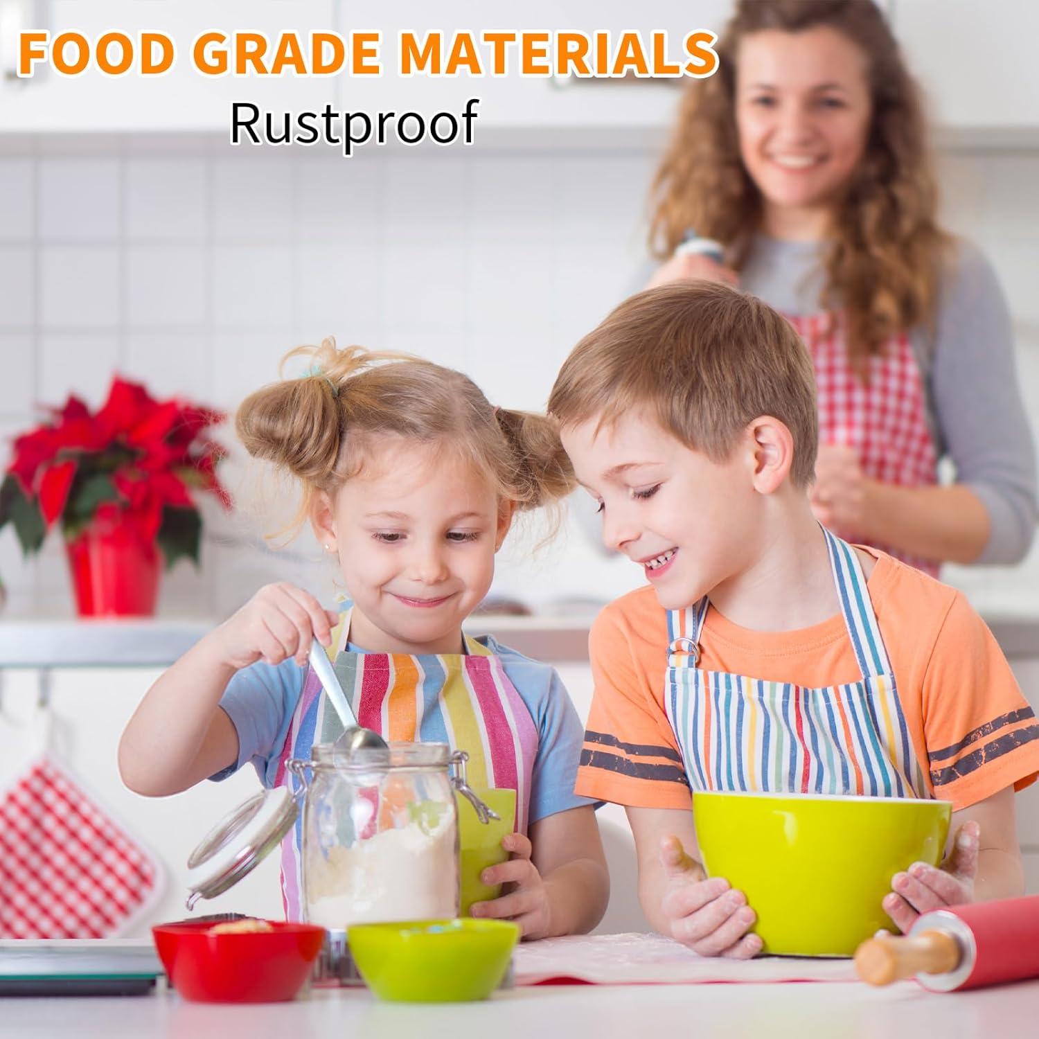 Juego de Cucharas Medidoras de Acero Inoxidable ALLTOP - 6 Piezas