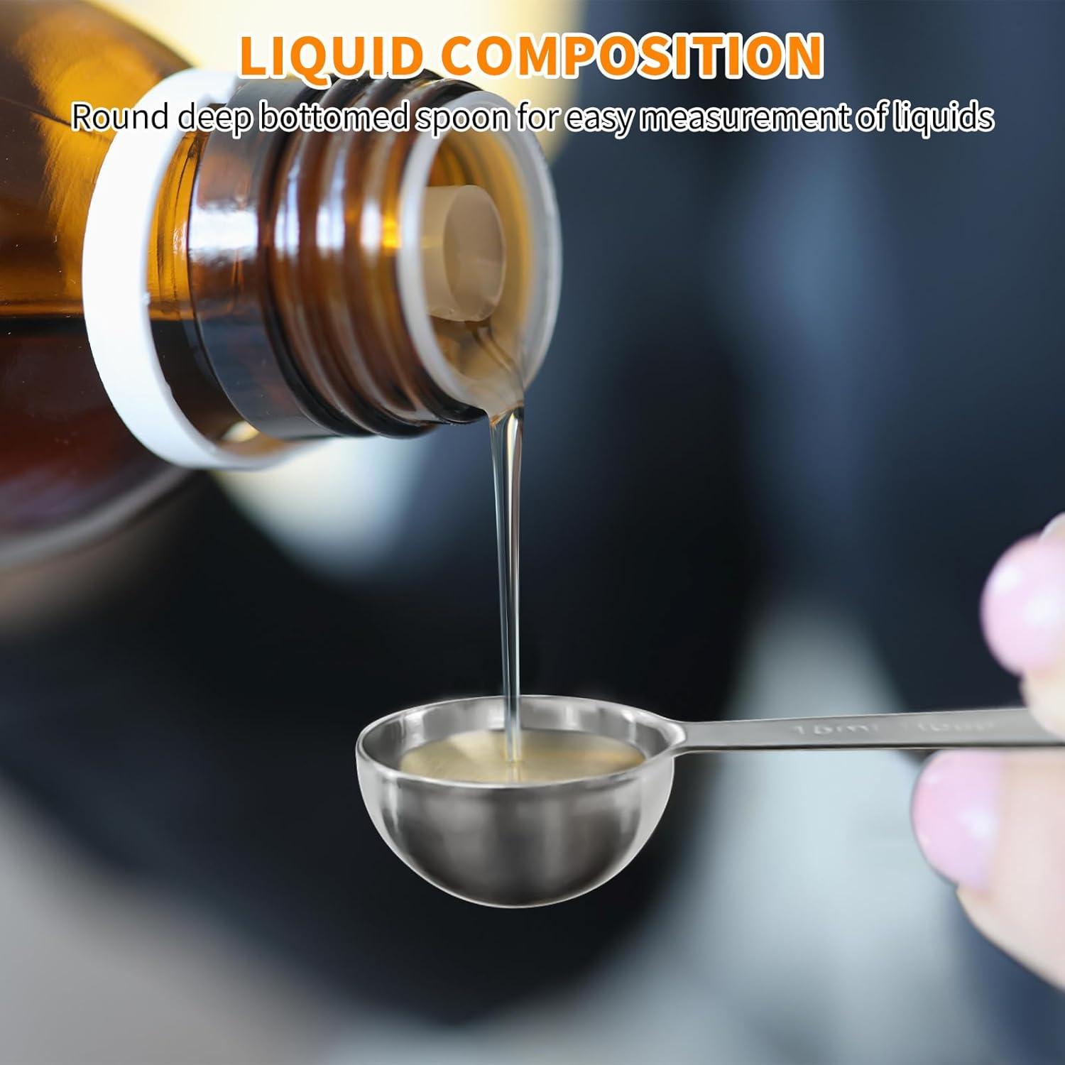 Juego de Cucharas Medidoras de Acero Inoxidable ALLTOP - 6 Piezas