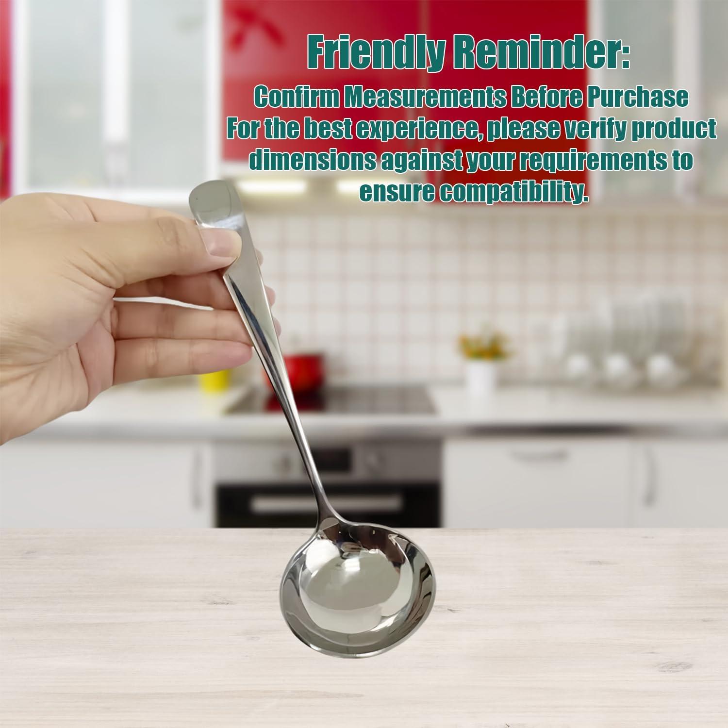 Cucharas pequeñas de acero inoxidable Wenkoni 2 Pcs 19.2 cm