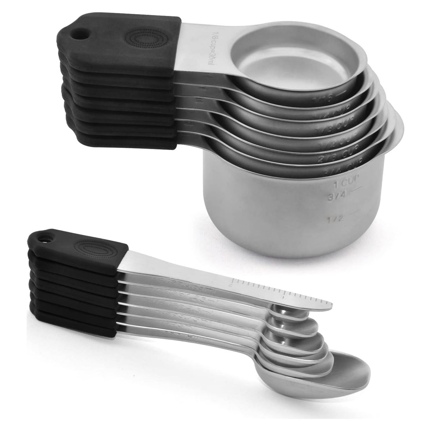 Juego de Tazas Medidoras Magnéticas WARMHEART 7 Piezas Acero Inoxidable 300 ml