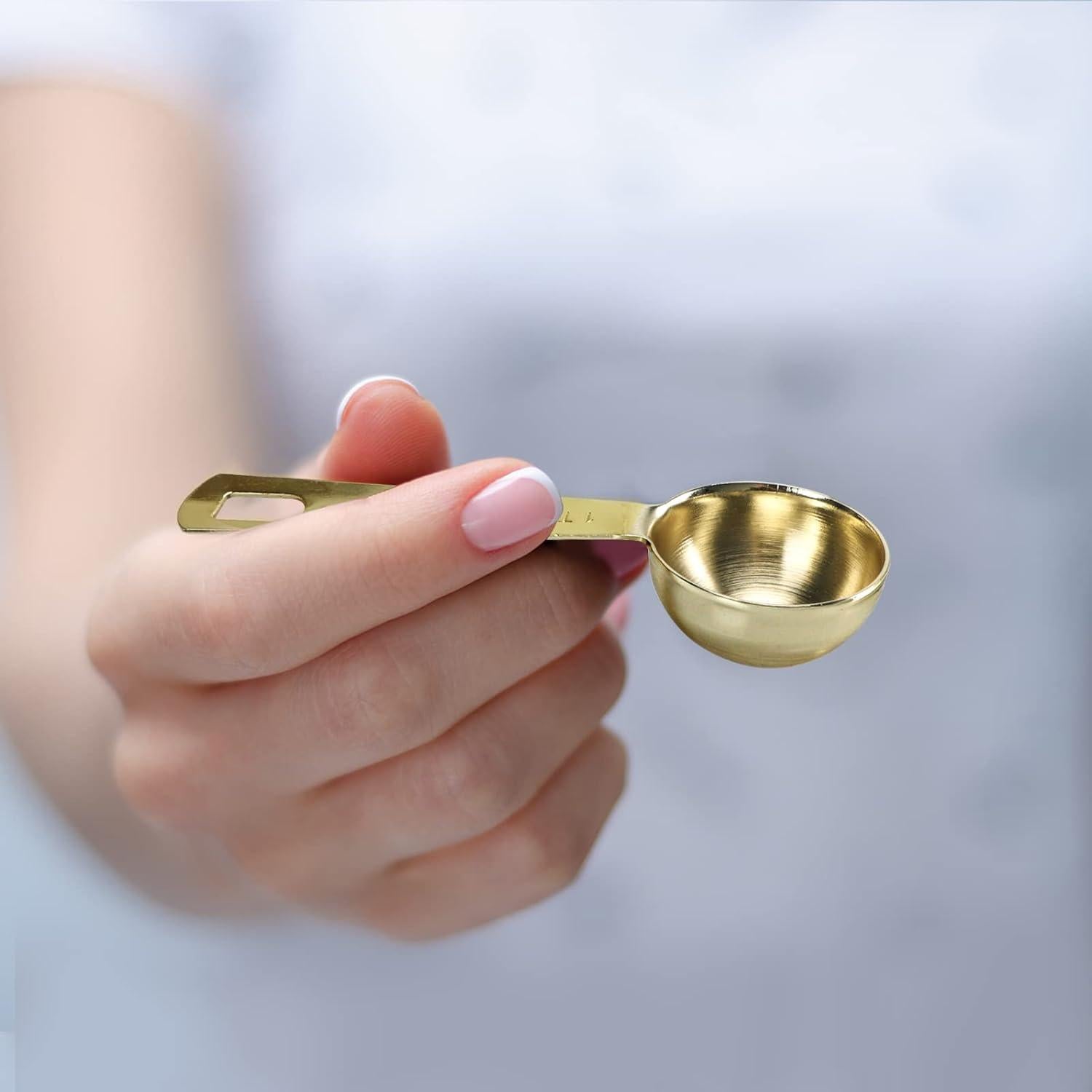 Juego de 6 Cucharas Medidoras Doradas Esie Houzie Acero Inoxidable