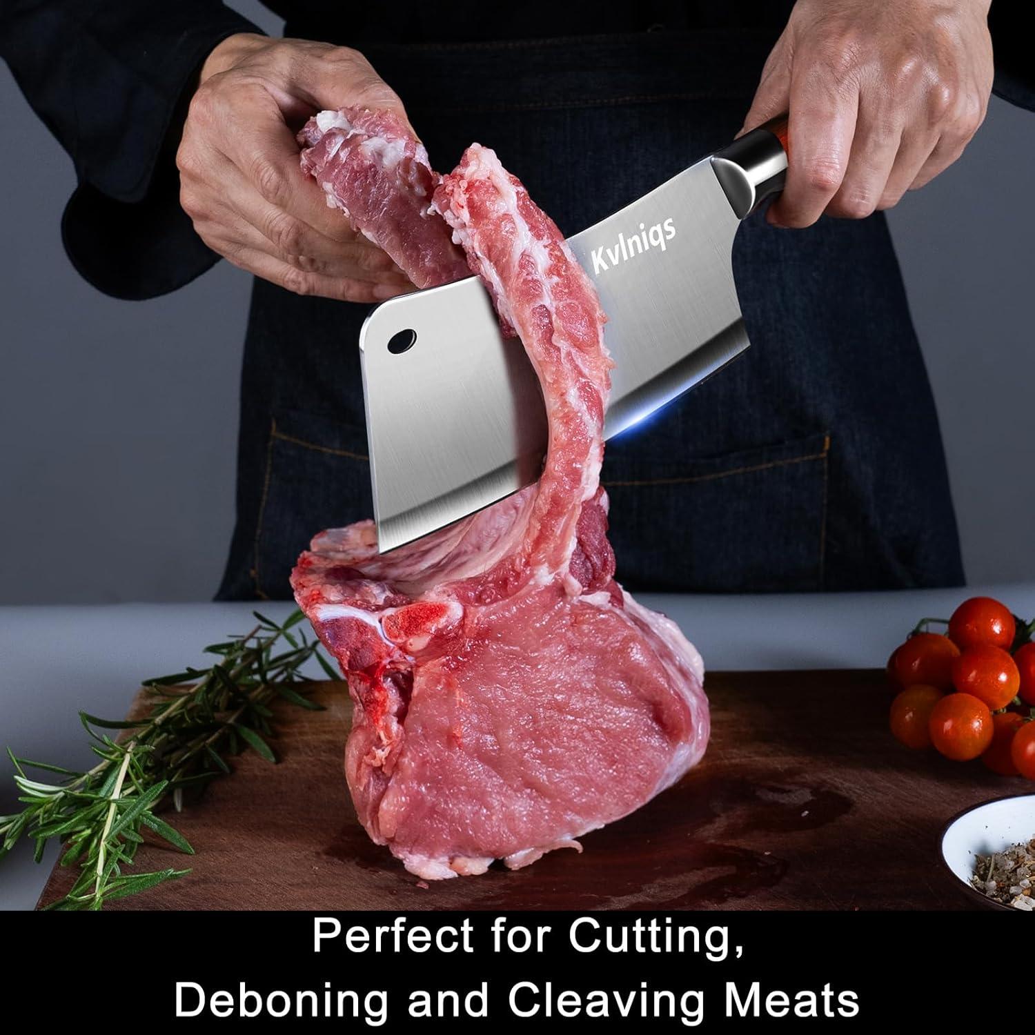 Cuchillo de Chef Kvlniqs 17.78 cm Acero Inoxidable Ergonómico