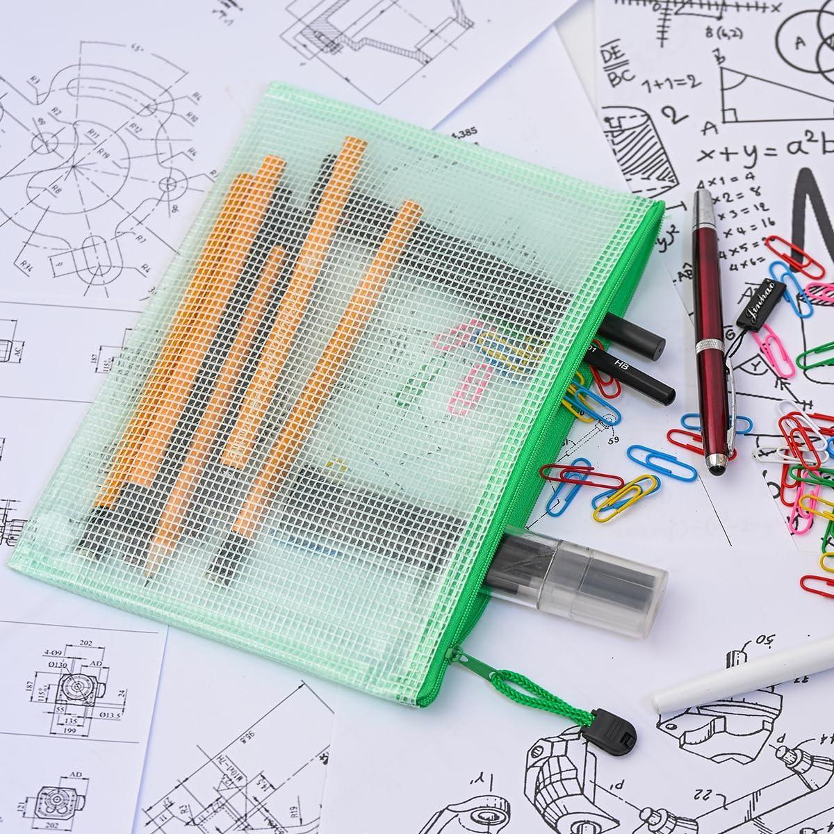 Bolsas de Archivo AUSTARK 10 Pcs A5 Multicolor Impermeables