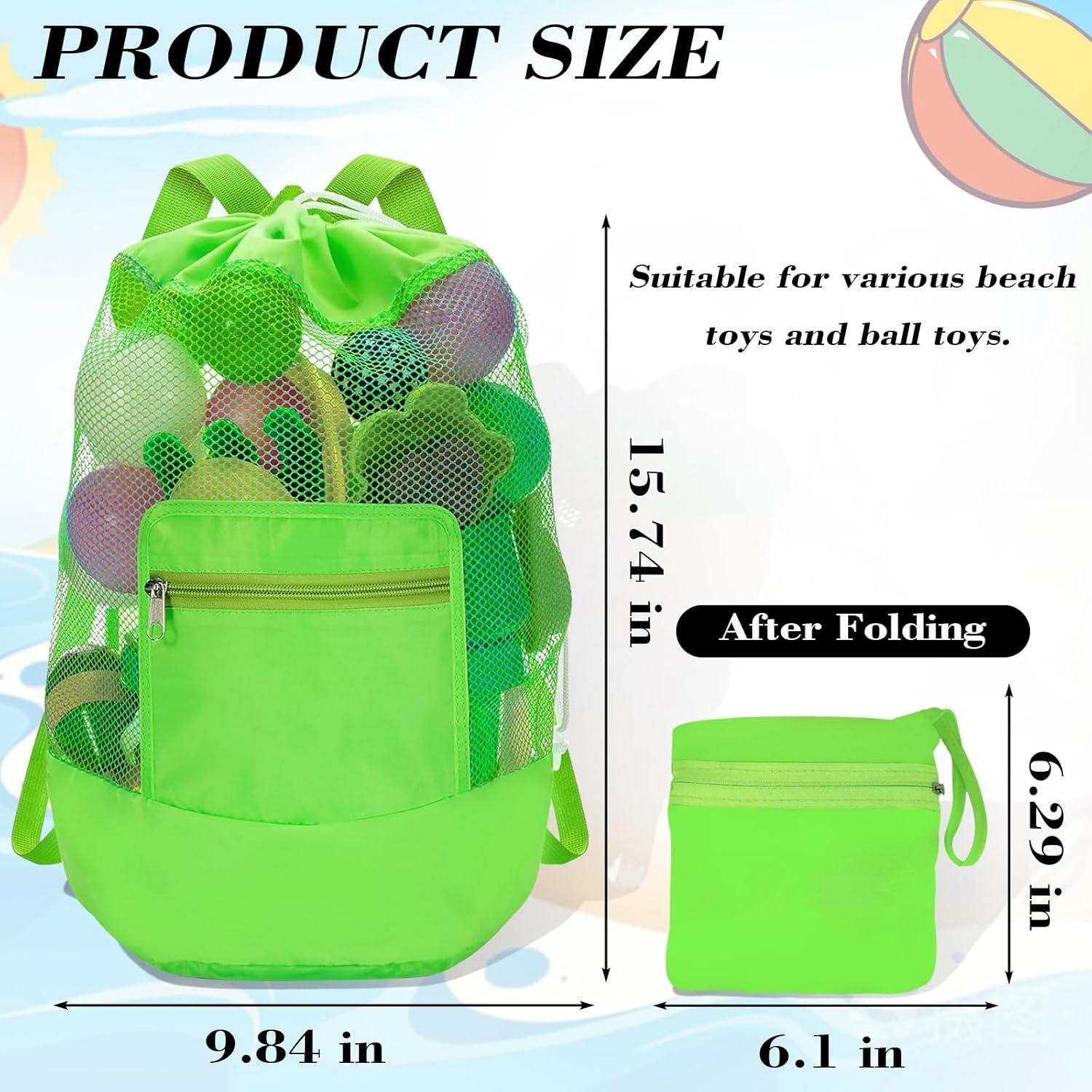 Mochila de Playa INVODA Plegable con Cierre y Correas Ajustables