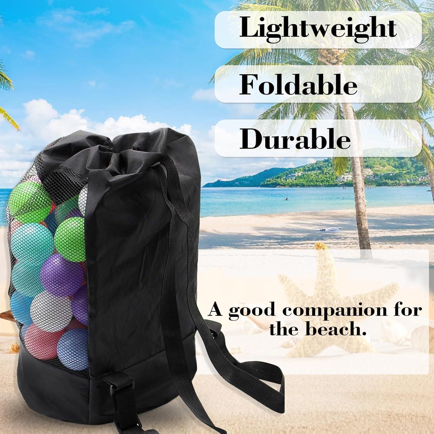 Mochila de Playa INVODA Plegable con Cierre y Correas Ajustables