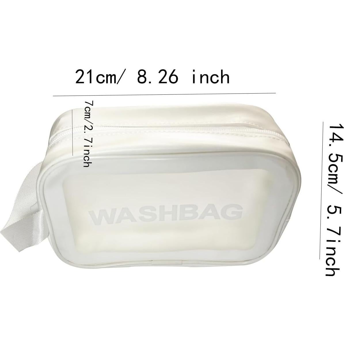 Bolsa de Playa de Malla Tejida HYHP con Bolsa Cosmética Transparente