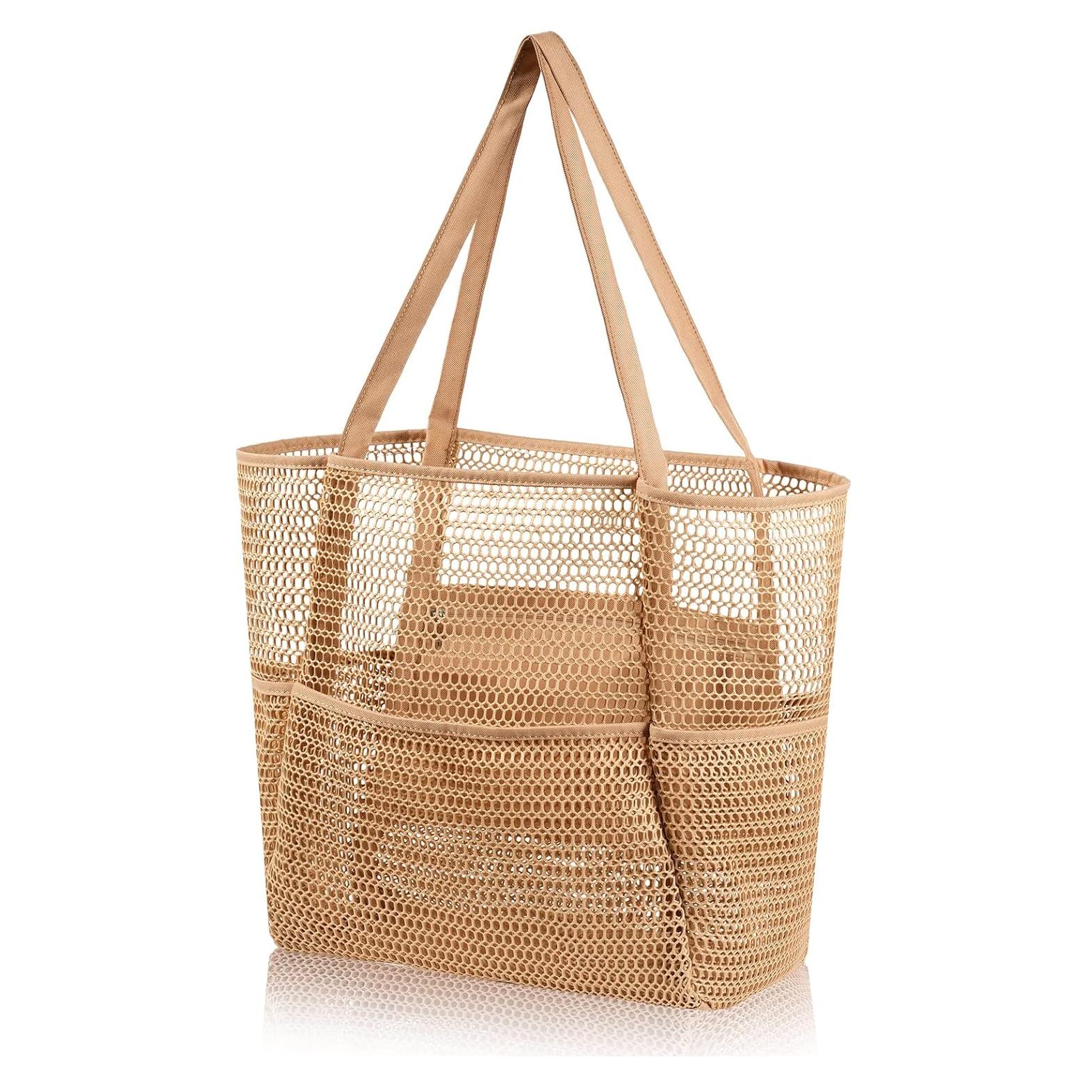 Bolsa de Playa Tibroni para Mujeres - Malla Impermeable 37x35cm
