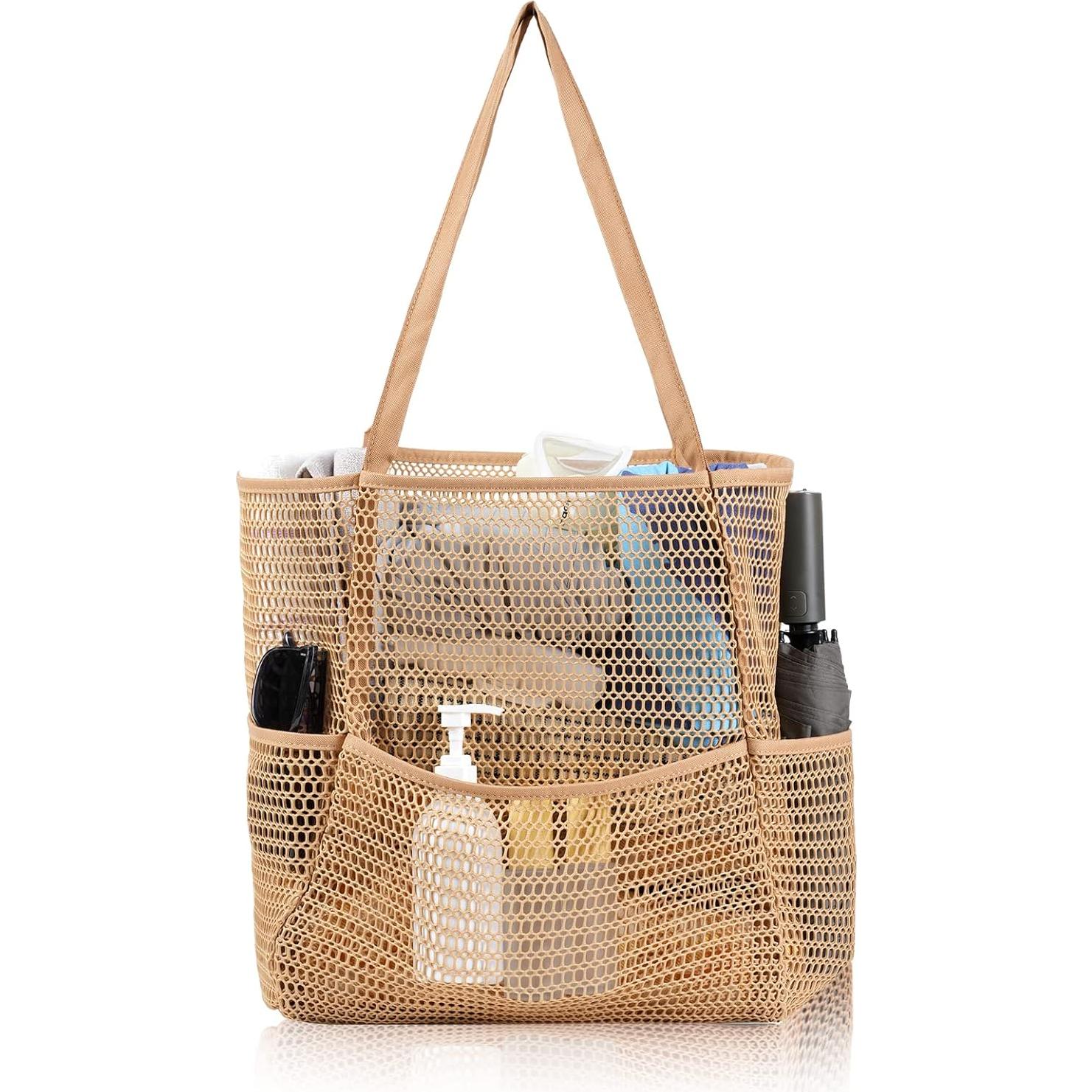 Bolsa de Playa Tibroni para Mujeres - Malla Impermeable 37x35cm