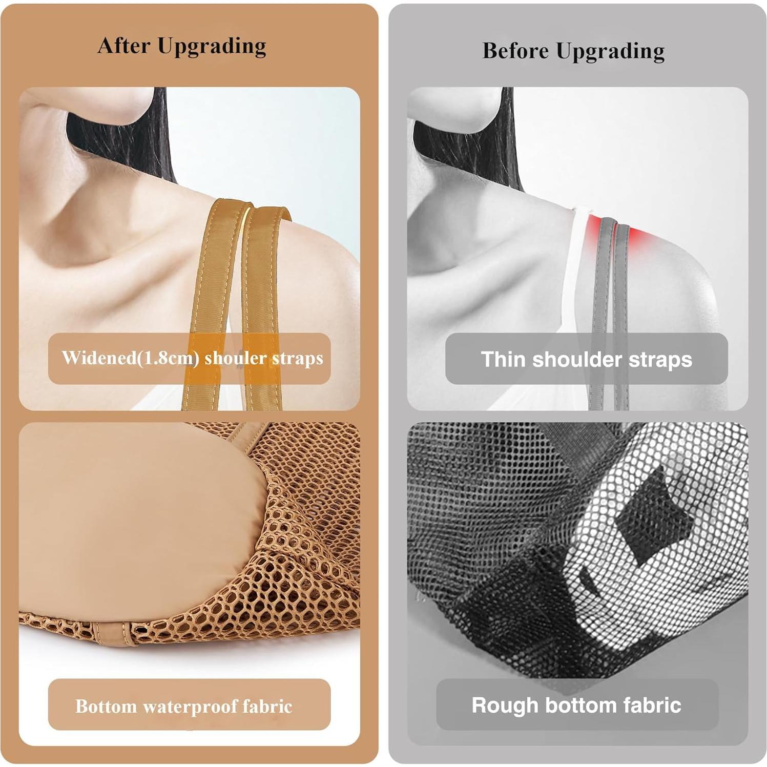 Bolsa de Playa Tibroni para Mujeres - Malla Impermeable 37x35cm