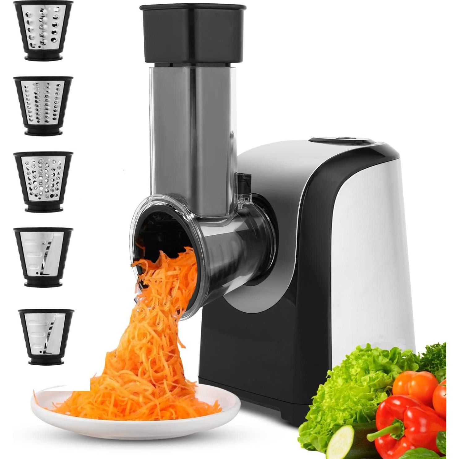 Rallador Eléctrico Homdox 5 en 1 150W para Verduras