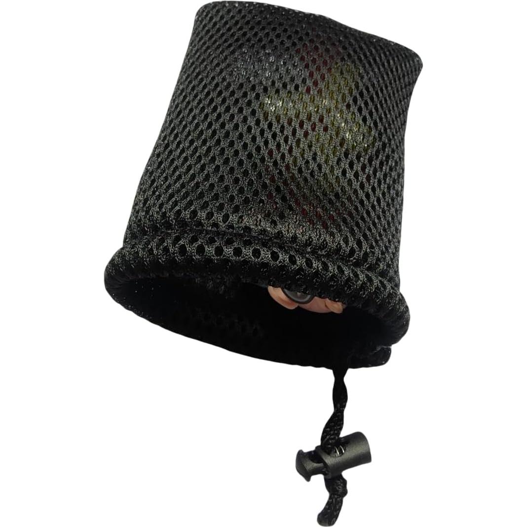 Bolsas de Malla de Nylon Negras con Cierre de Cordón 8 Pcs