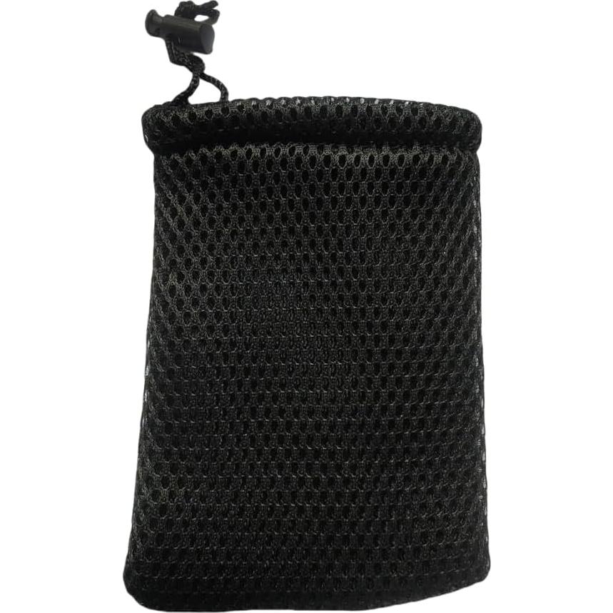 Bolsas de Malla de Nylon Negras con Cierre de Cordón 8 Pcs