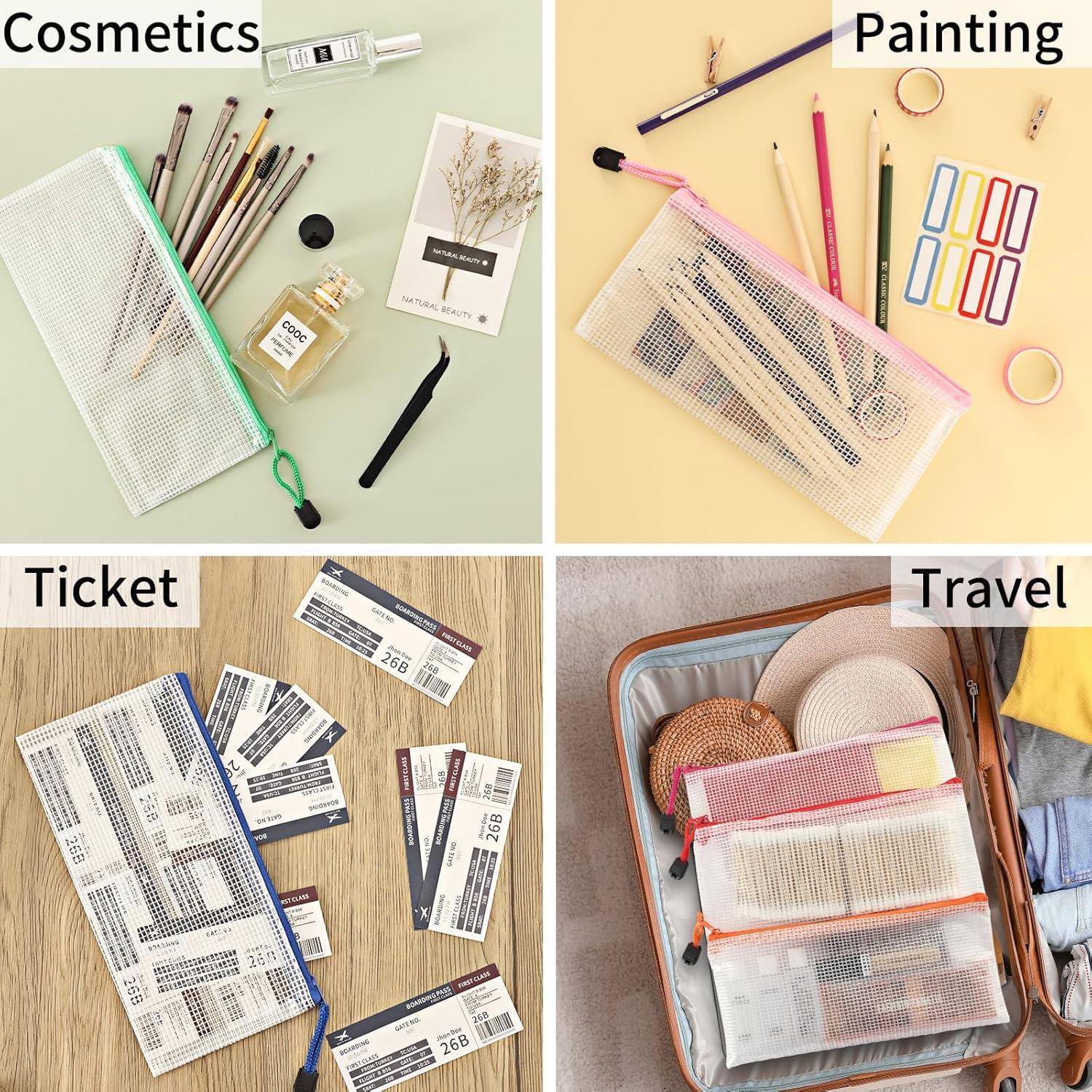 Bolsa de Cremallera de Malla EOOUT 20pcs 24.1x11.4 cm Multicolor