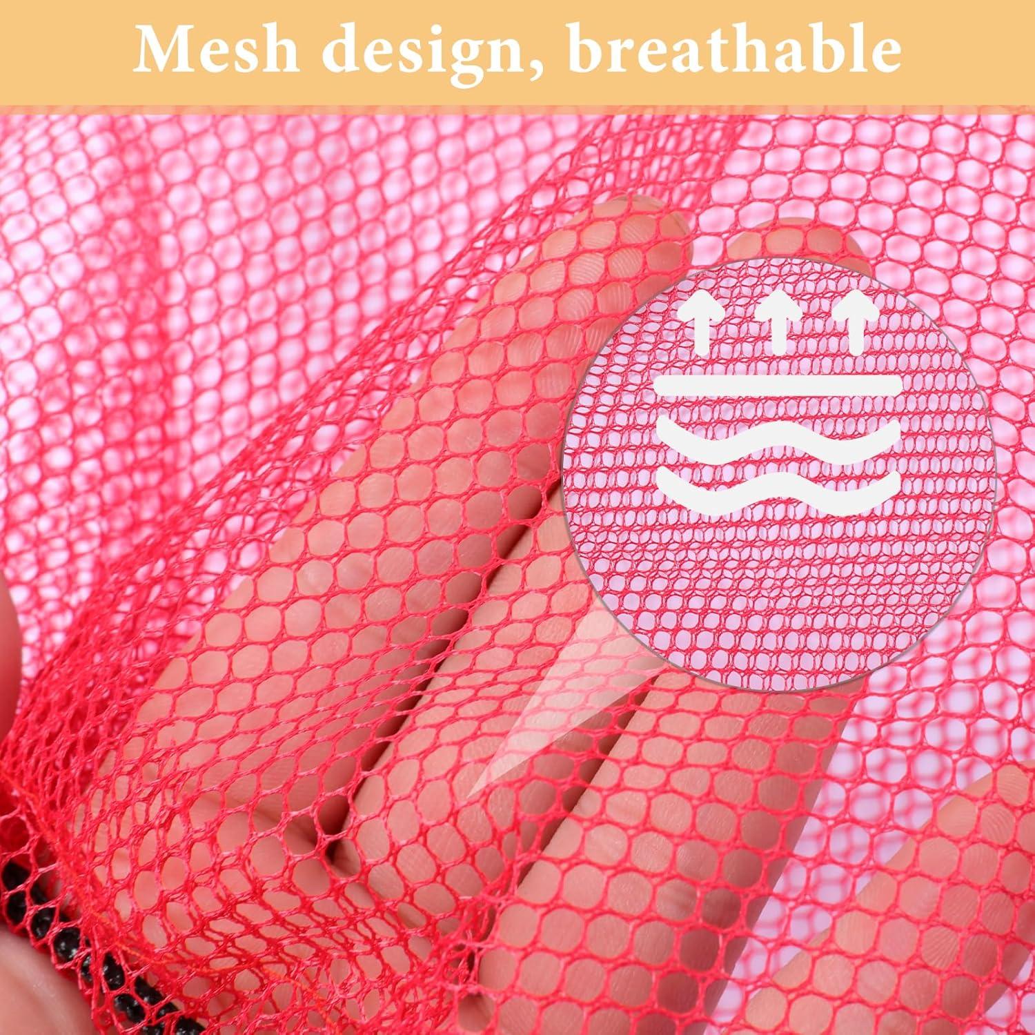 6 Bolsas de Malla con Cierre de Cordón Psyqtsuary 40x34 cm