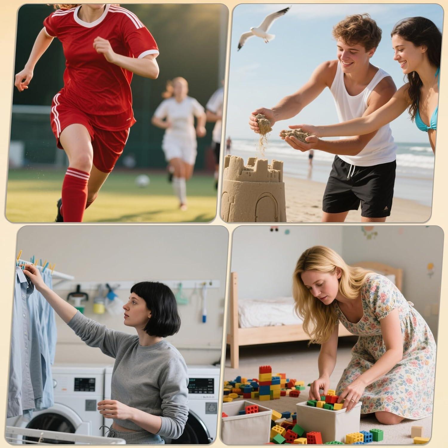 6 Bolsas de Malla con Cierre de Cordón Psyqtsuary 40x34 cm