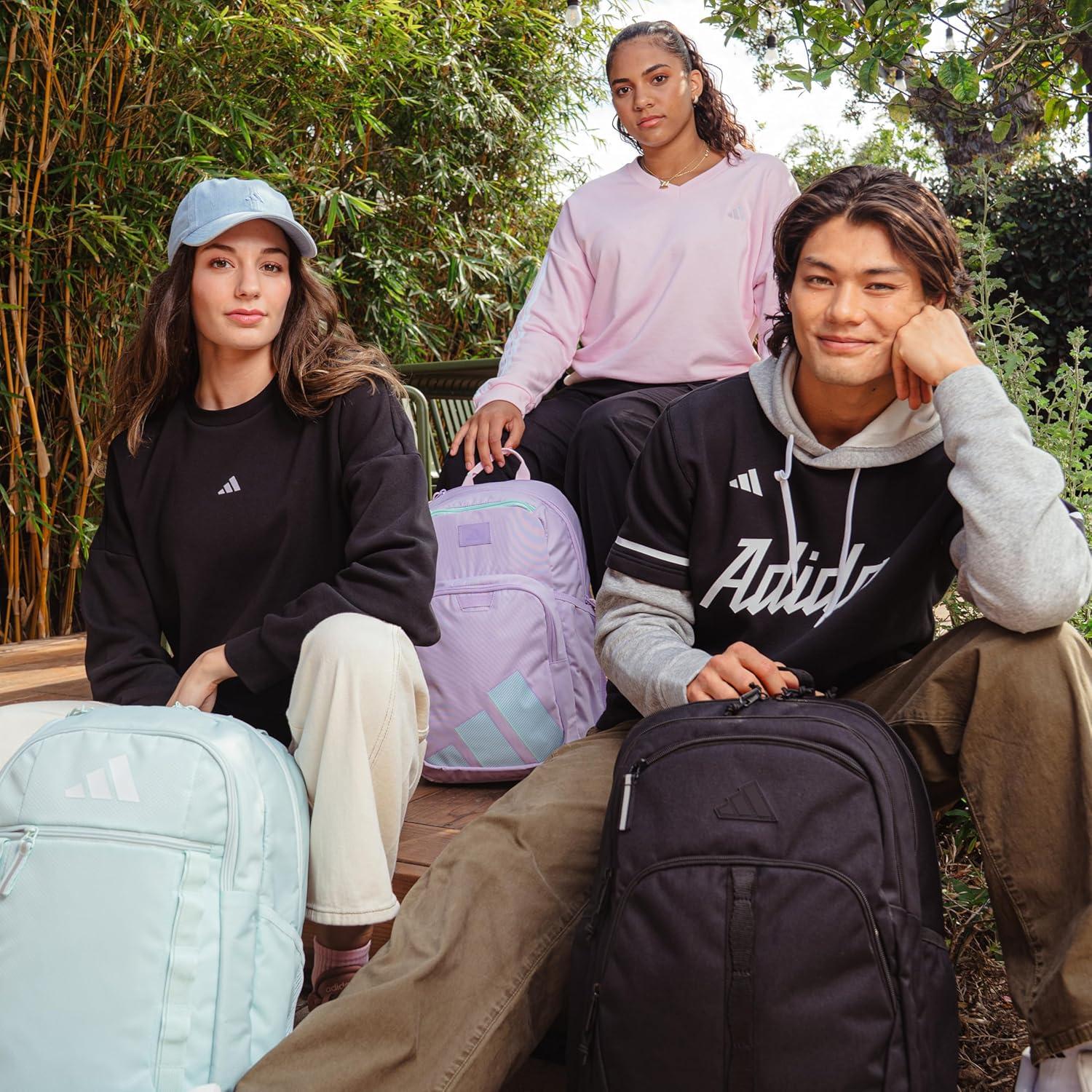 Mochila de Malla Adidas 20L Unisex Negra y Blanca