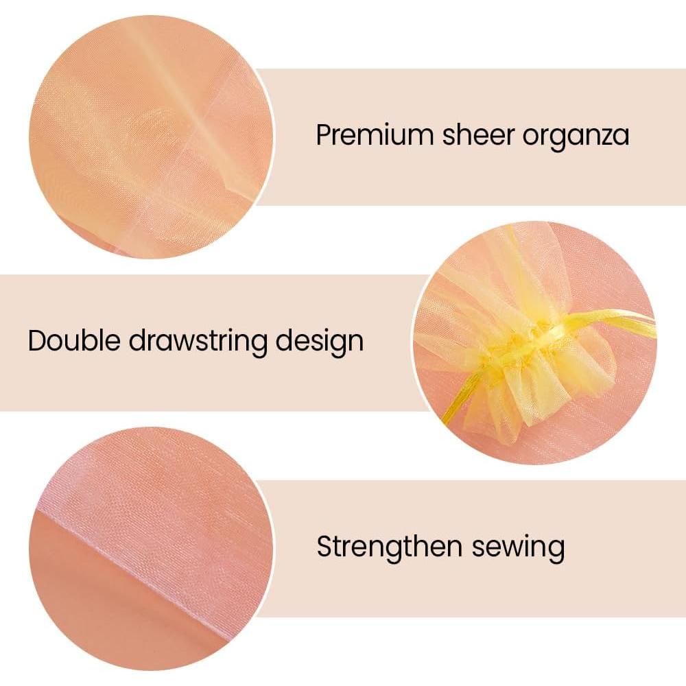 Bolsas de Organza 100PCS Meowoo 7.62x10.16cm Miscolores