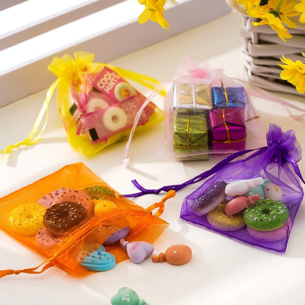 Bolsas de Organza 100PCS Meowoo 7.62x10.16cm Miscolores