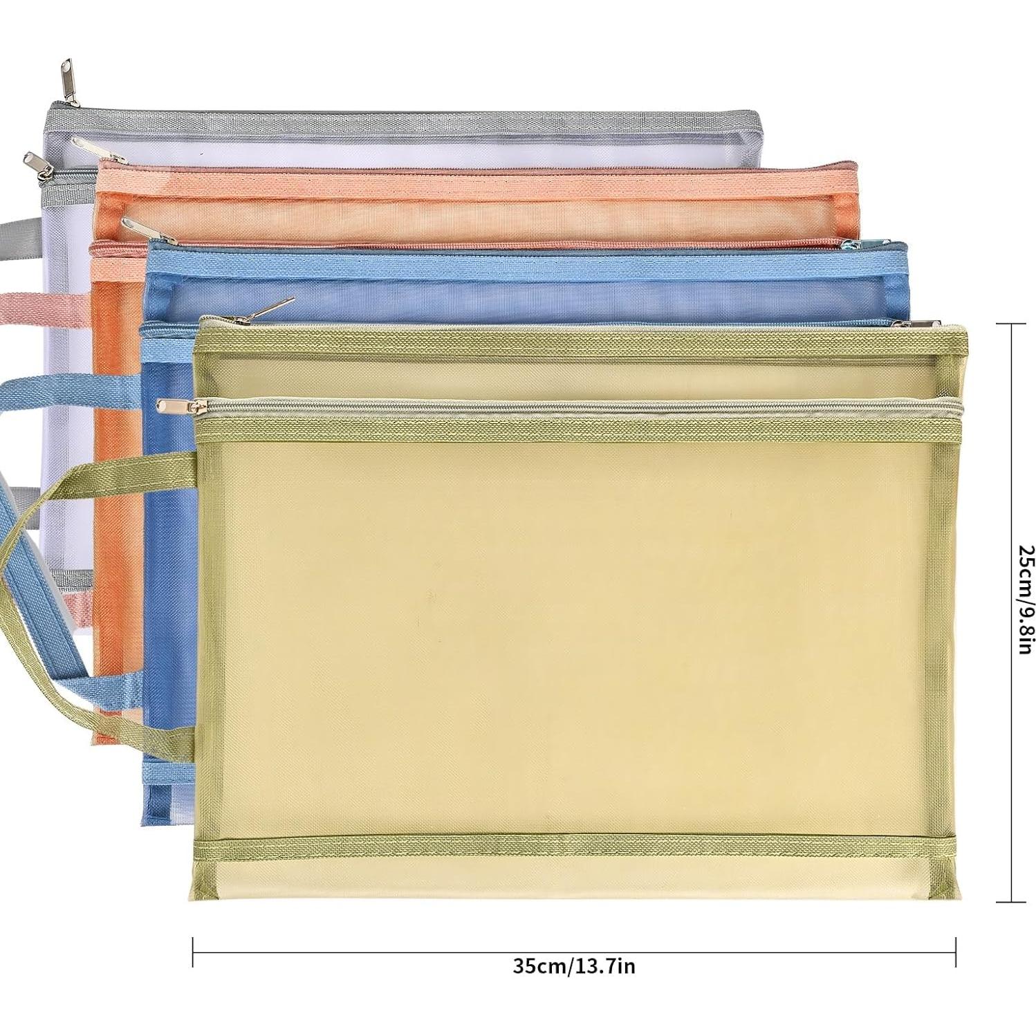 Bolsas de Almacenamiento de Juguetes EMOOULI 4Pcs A4 Malla Nylon